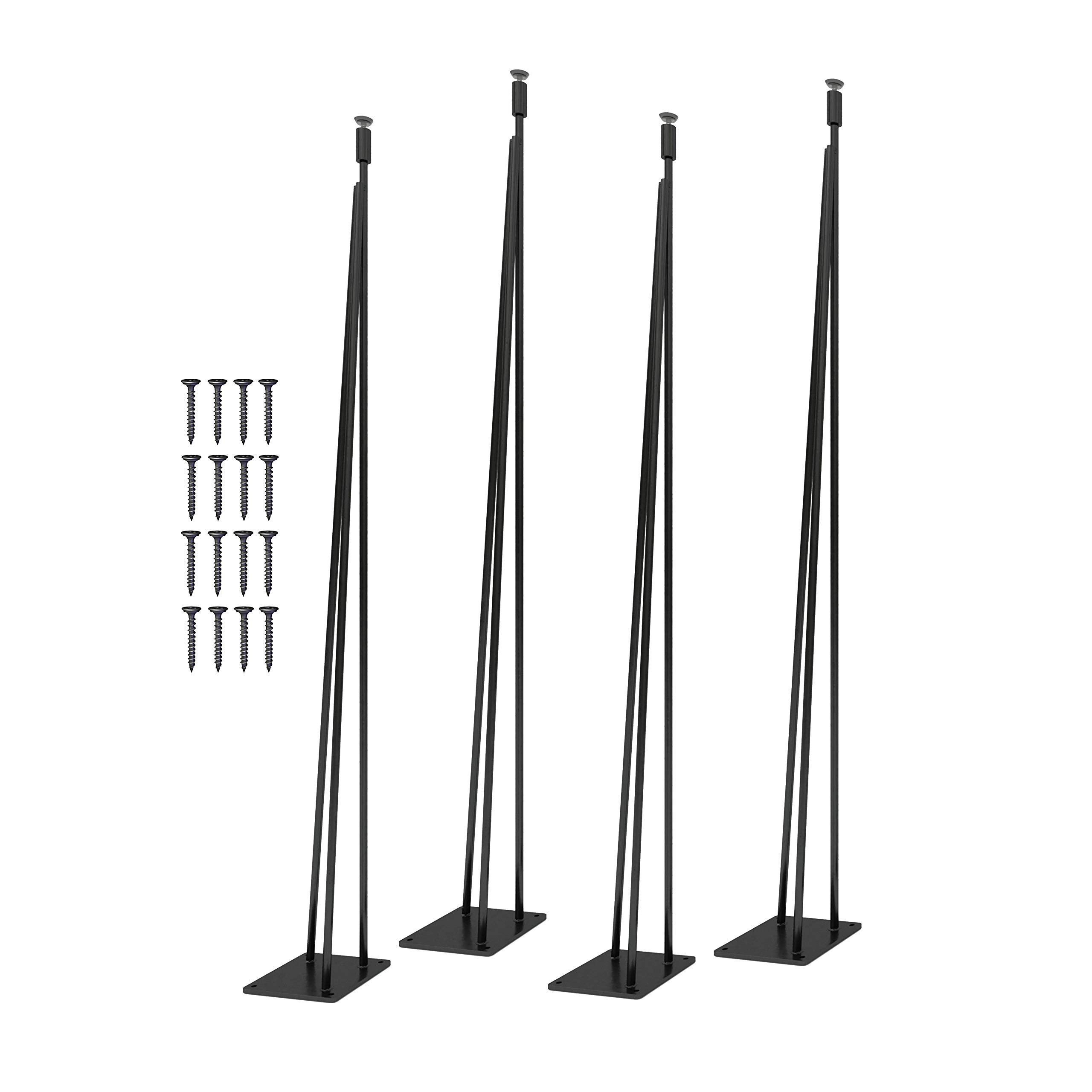 Modern Industrial Hairpin Table Legs Set of 4 - 16