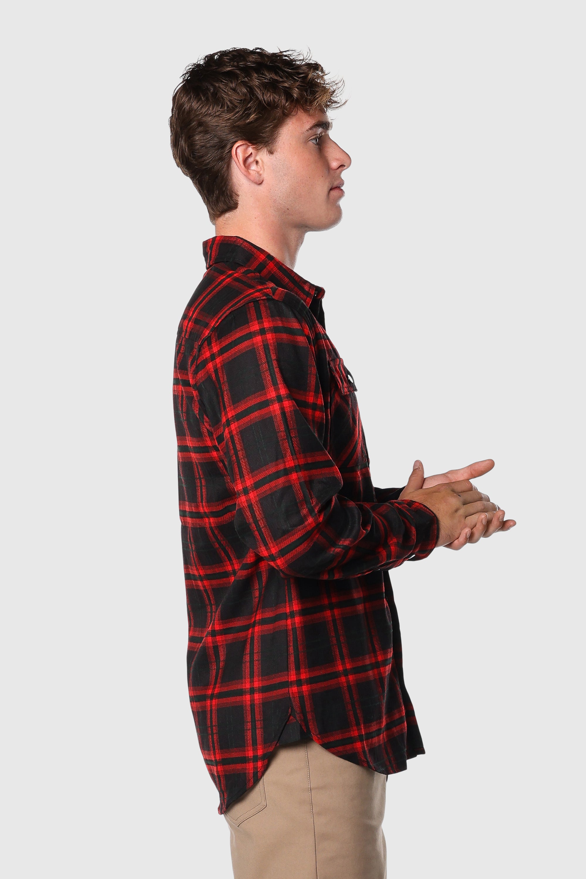 Premium Campfire Flannel Shirt for Men - Soft & Durable Outdoor Plaid Shirt - Perfect for Camping, Hiking & Fall Adventures