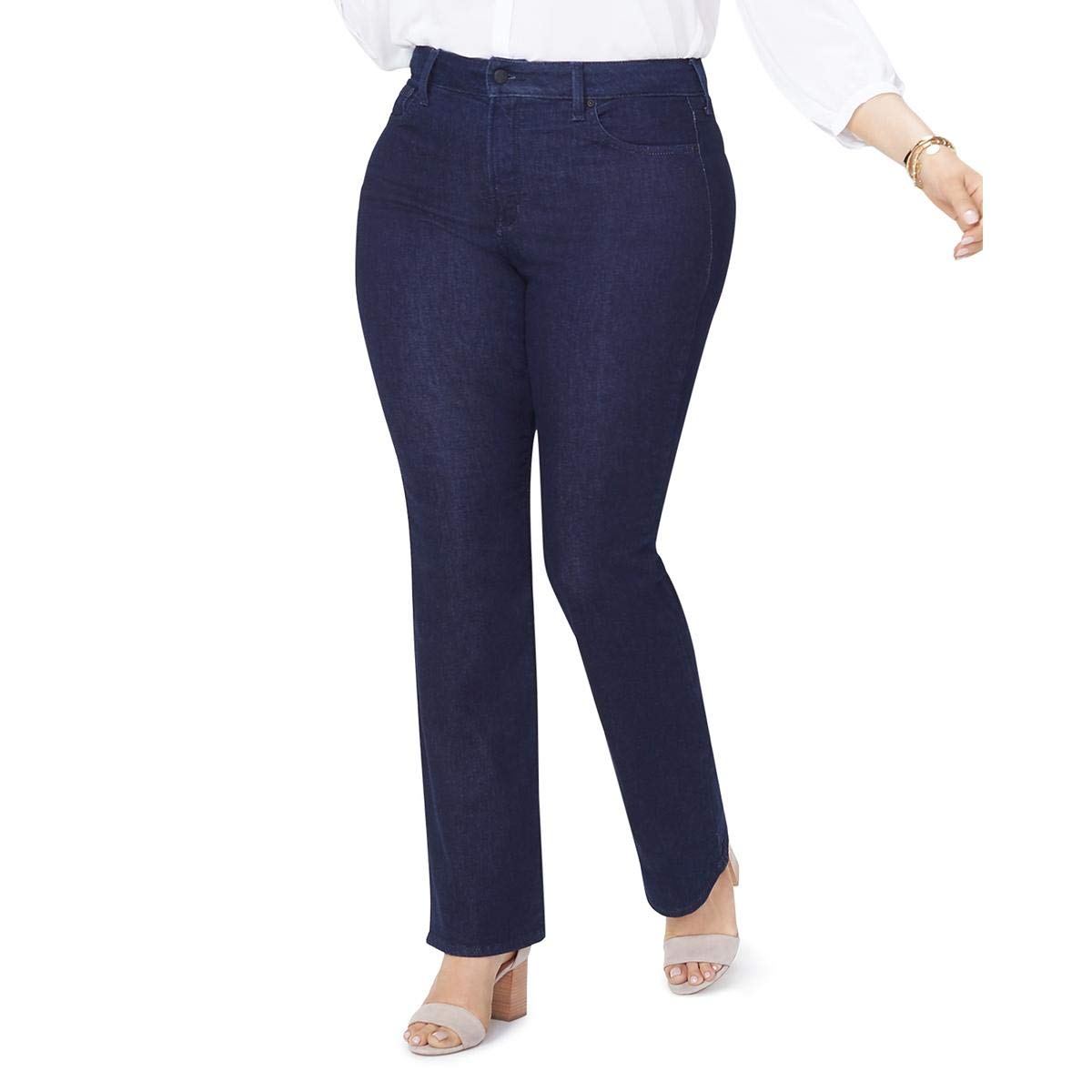 NYDJ Women's Plus Size Barbara Bootcut Jeans - Stretch Denim Pants for Curvy Figures | Comfortable & Flattering Fit for Work, Casual Outings & Date Nights