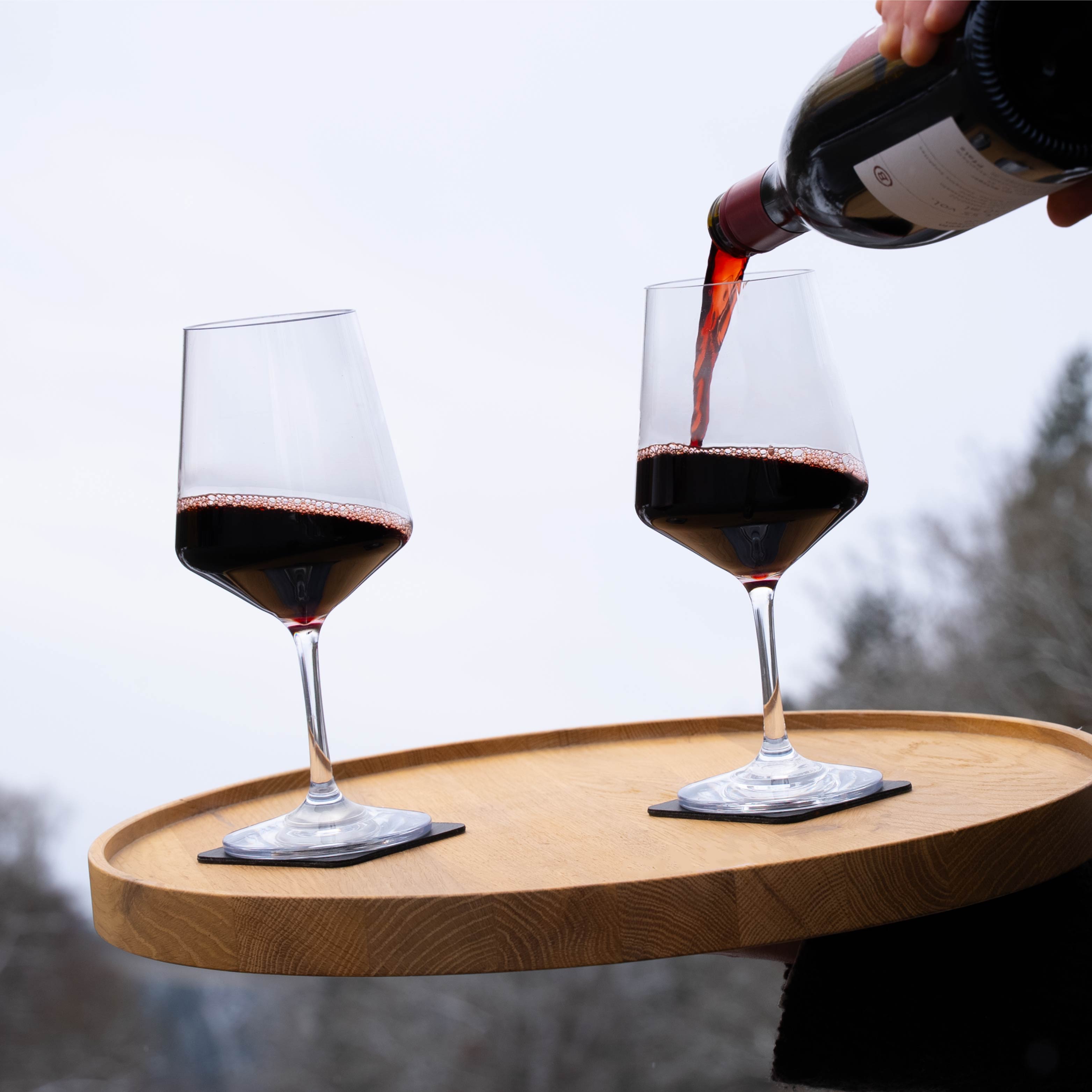 Premium Magnetic Plastic Wine Glasses Set - Shatterproof & Durable for Outdoor Parties, Camping, and Beach Picnics