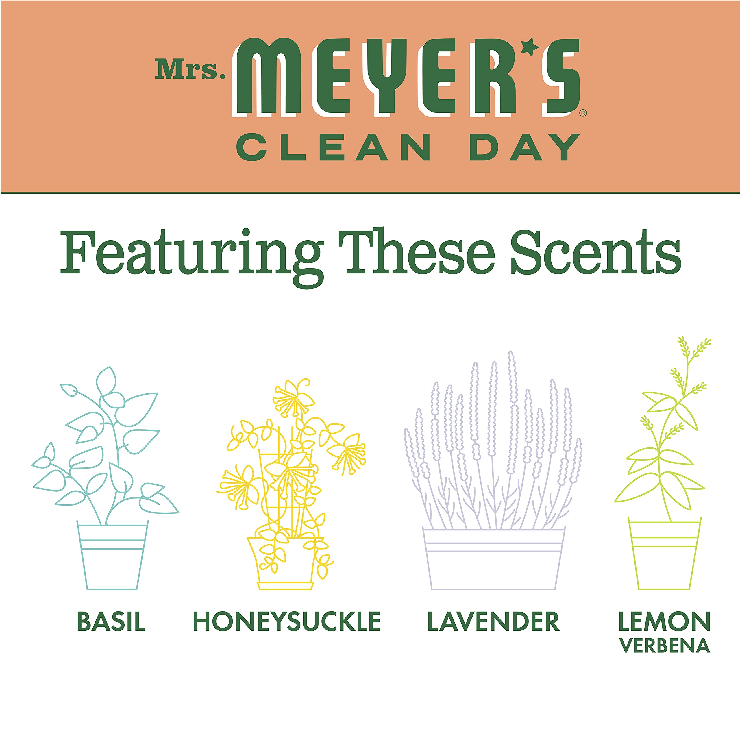 Mrs. Meyer's Clean Day Geranium Scented Room Freshener Spray - 8 Fl Oz (6 Pack) | Natural Air Freshener for Home, Bathroom & Office | Refreshing Floral Fragrance for Everyday Use
