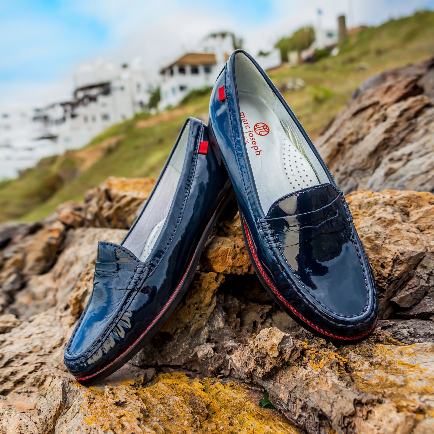 Women's Genuine Leather Penny Loafers - Slip On Comfort Shoes for Work, Casual & Travel - Stylish & Lightweight Walking Shoes for Women