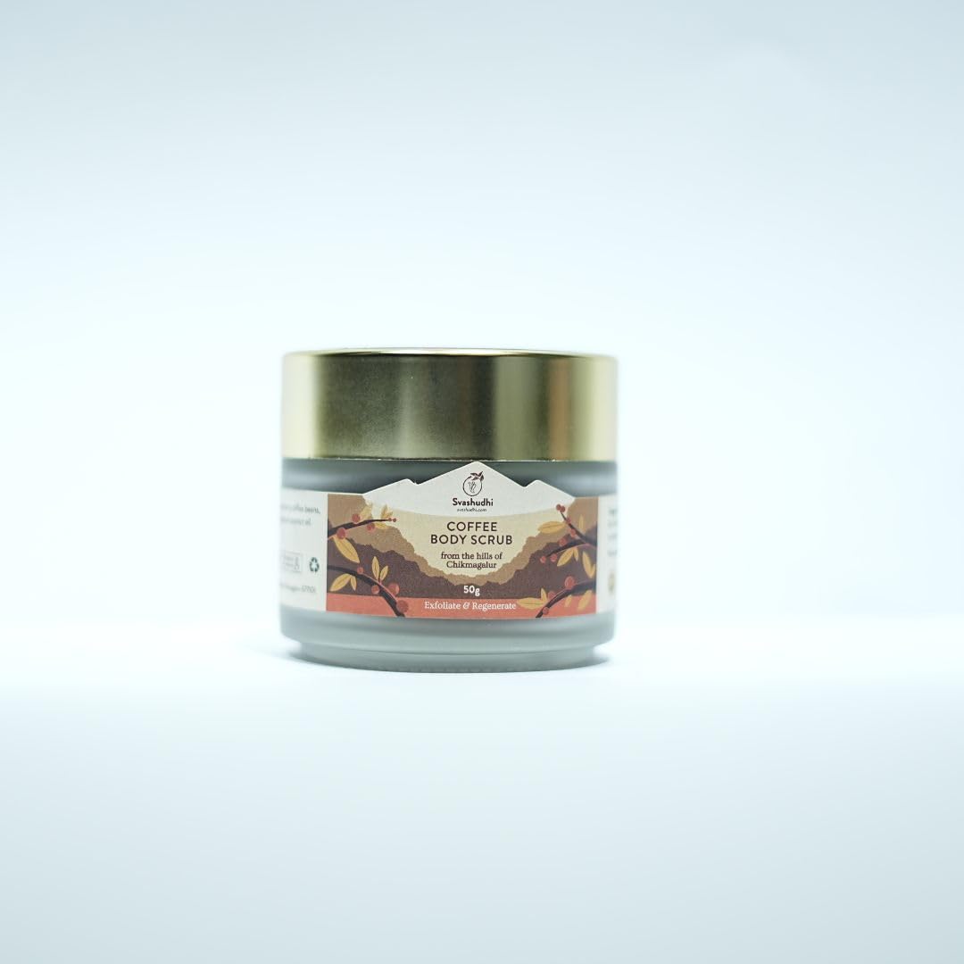 SVASHUDHI Coffee Body Scrub - Exfoliating & Moisturizing for Smooth Skin | Perfect for Spa Day & Self-Care Routine