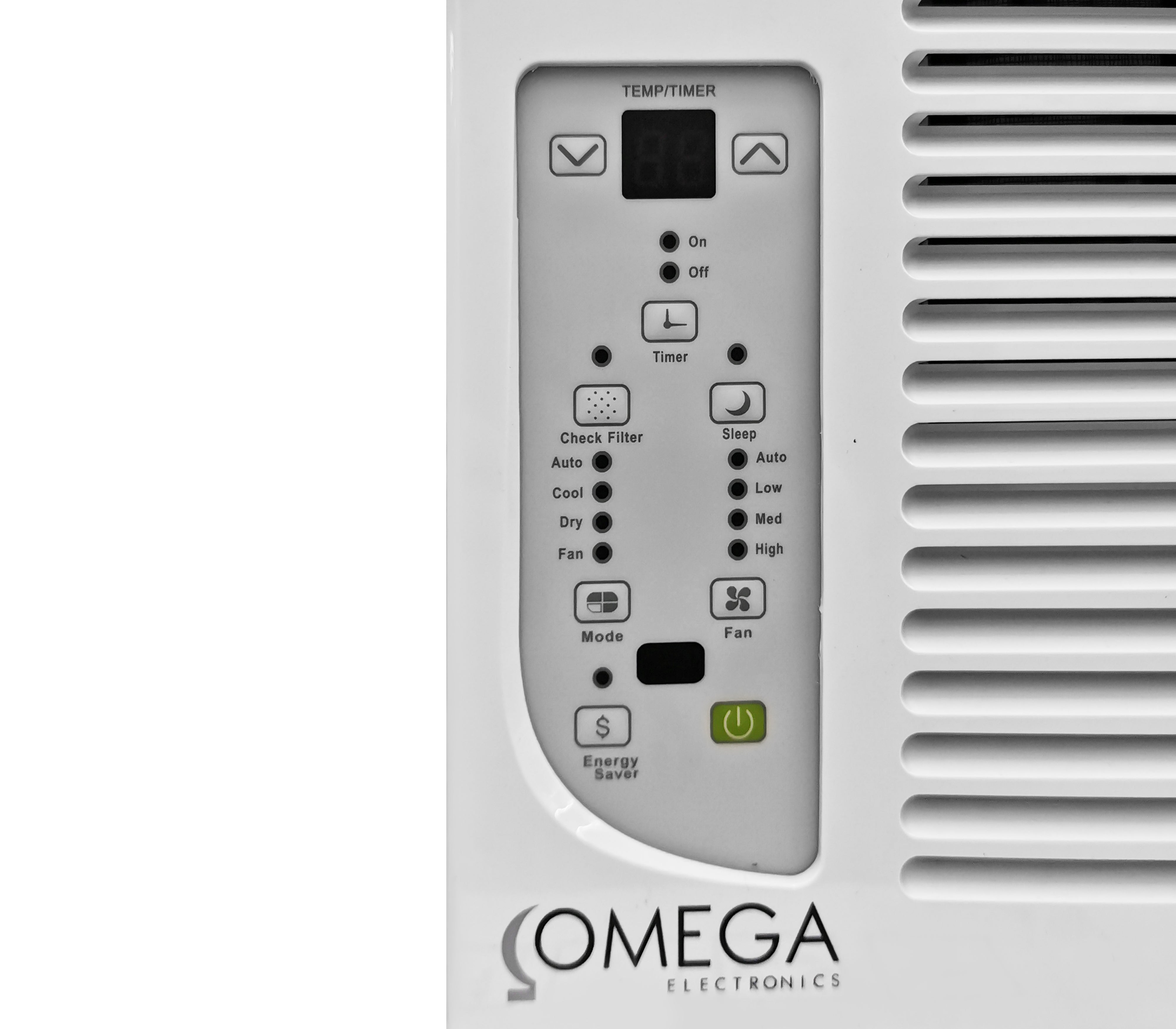 8000 BTU Window Air Conditioner 110V - Energy Efficient Cooling for Small Rooms | Omega Electronics | Perfect for Bedrooms, Offices & Apartments