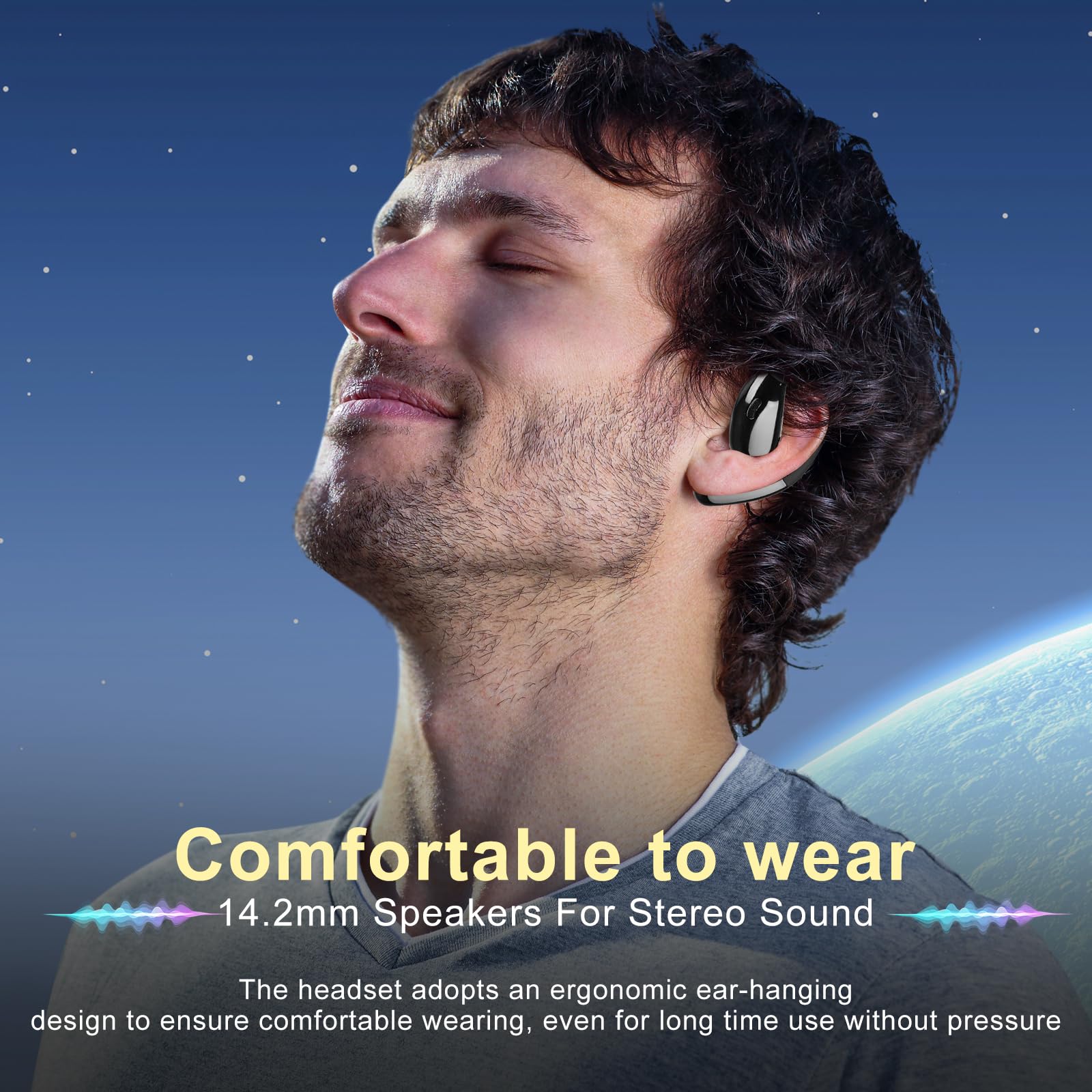 AI Language Translator Earbuds - Real-Time 145 Languages Translation Device for iOS & Android | Perfect for Travel, Business Meetings & Language Learning | Wireless Bluetooth Earbuds for International Communication