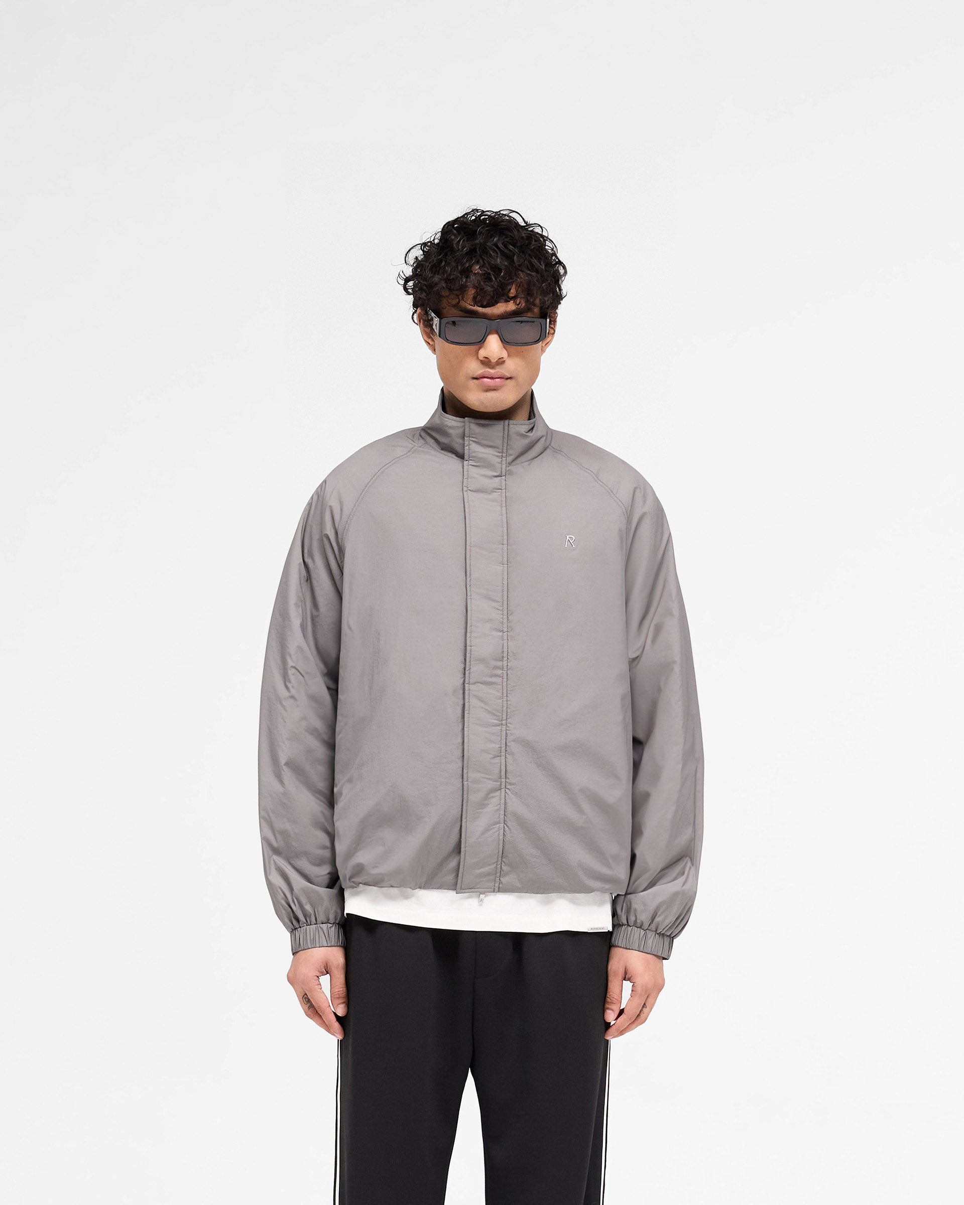 Stylish Funnel Neck Jacket in Stone Color - Perfect for Outdoor Adventures & Casual Wear