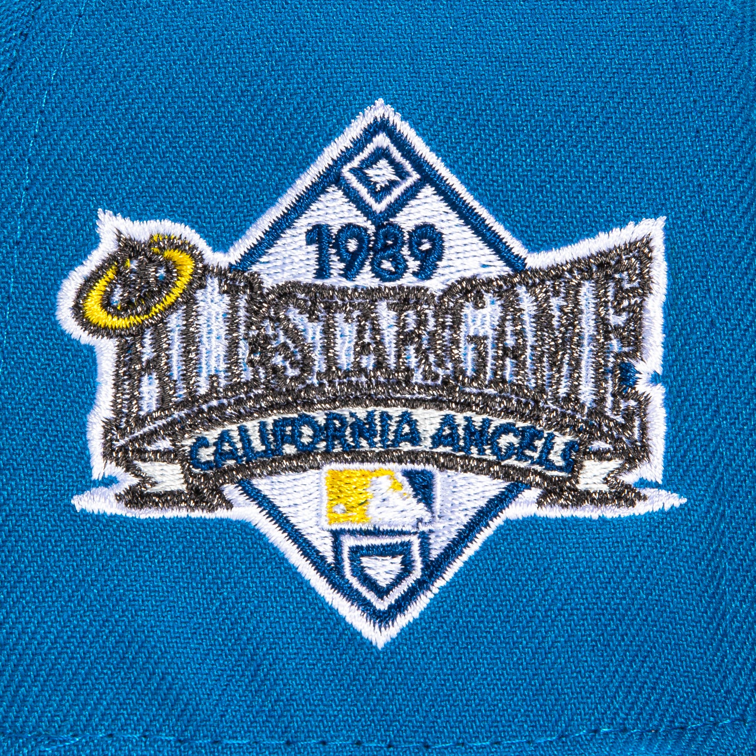 New Era 59Fifty Seattle Mariners 1989 All Star Game Patch Snapback Hat - Neon Blue & Navy Baseball Cap for Men | Vintage MLB Fan Gear, Sports Events & Casual Streetwear