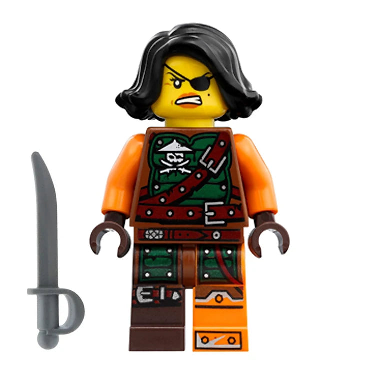 LEGO Ninjago Cyren Pirate Minifigure with Belt Outfit (2016) - Perfect for Collectors, Kids Play & Ninjago Themed Displays