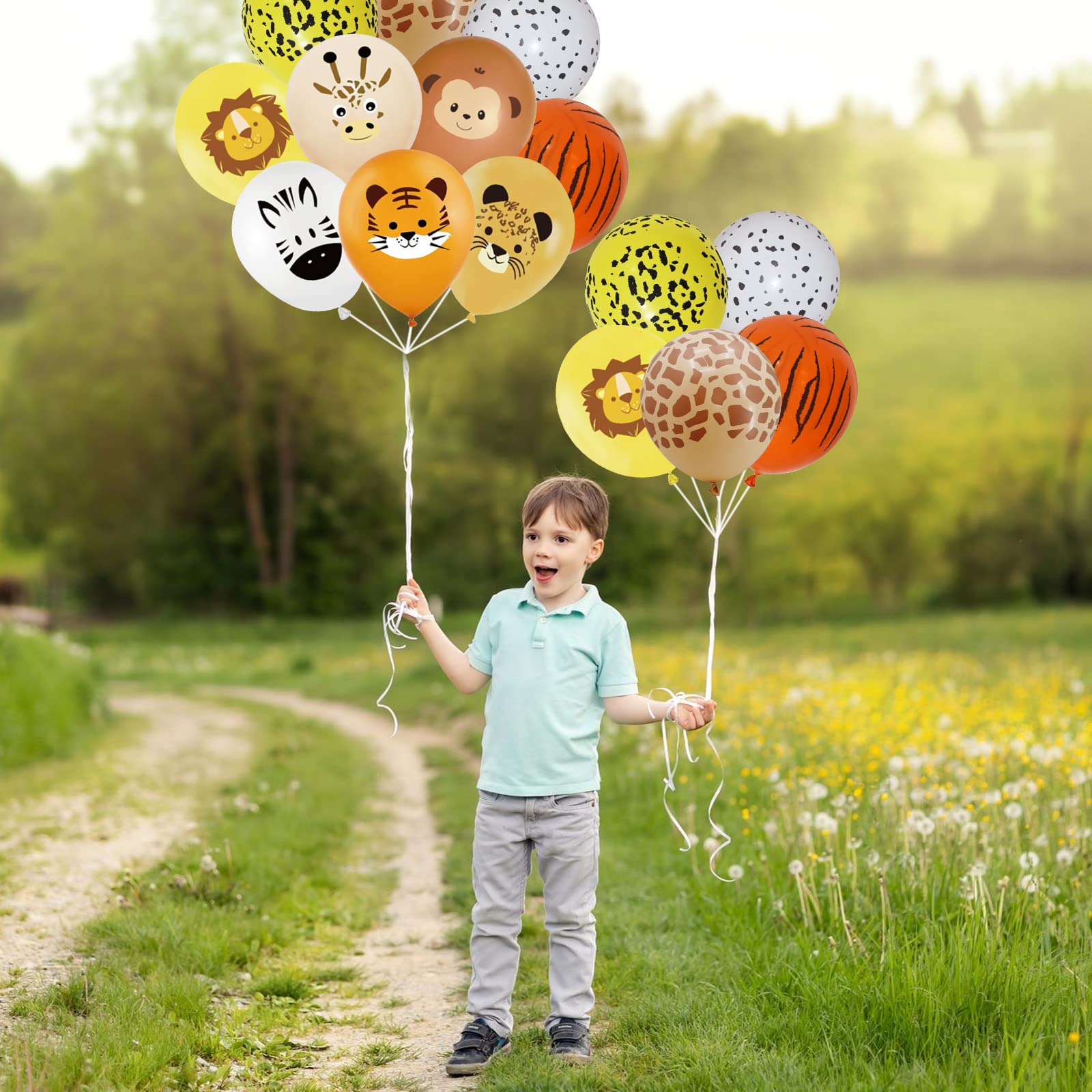 Jungle Safari Animal Print Balloons - 12