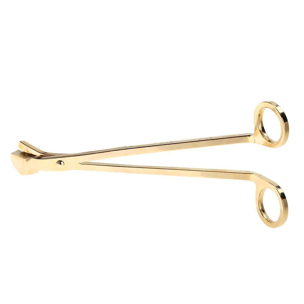 Premium Stainless Steel Candle Wick Trimmer Scissors - Gold Polished for Effortless Wick Cutting | Perfect for Aromatherapy, Home Decor & Relaxation Candles