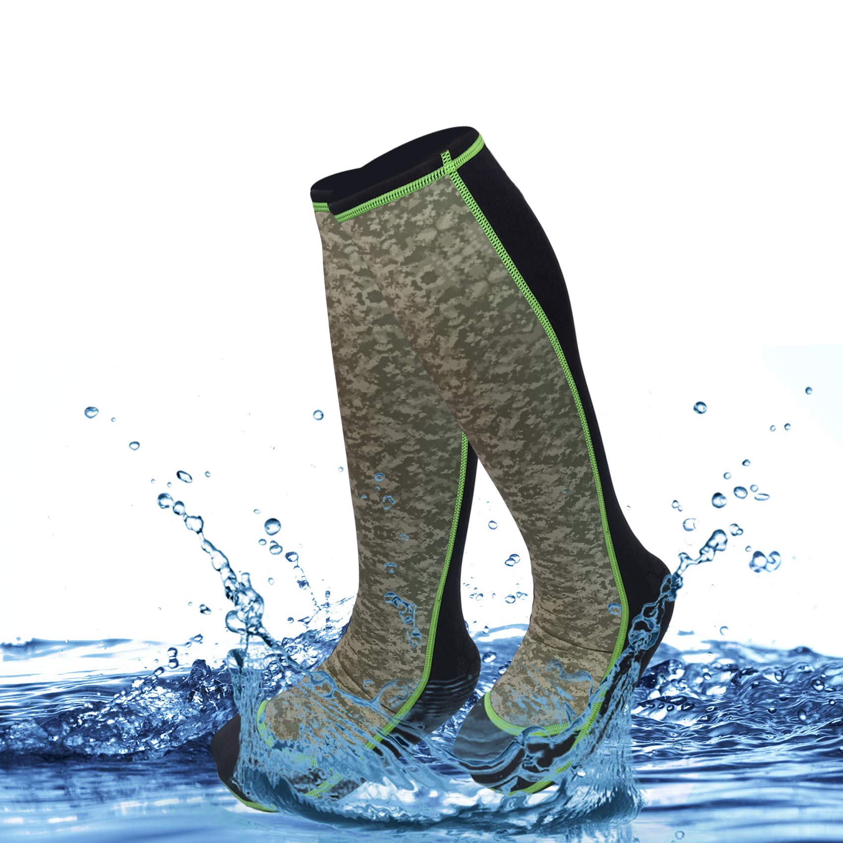 Riverruns Neoprene Wading Socks for Men & Women - Waterproof Fishing Wader Socks for Outdoor Activities - Perfect for Fishing, Surfing, Wakeboarding & Water Sports