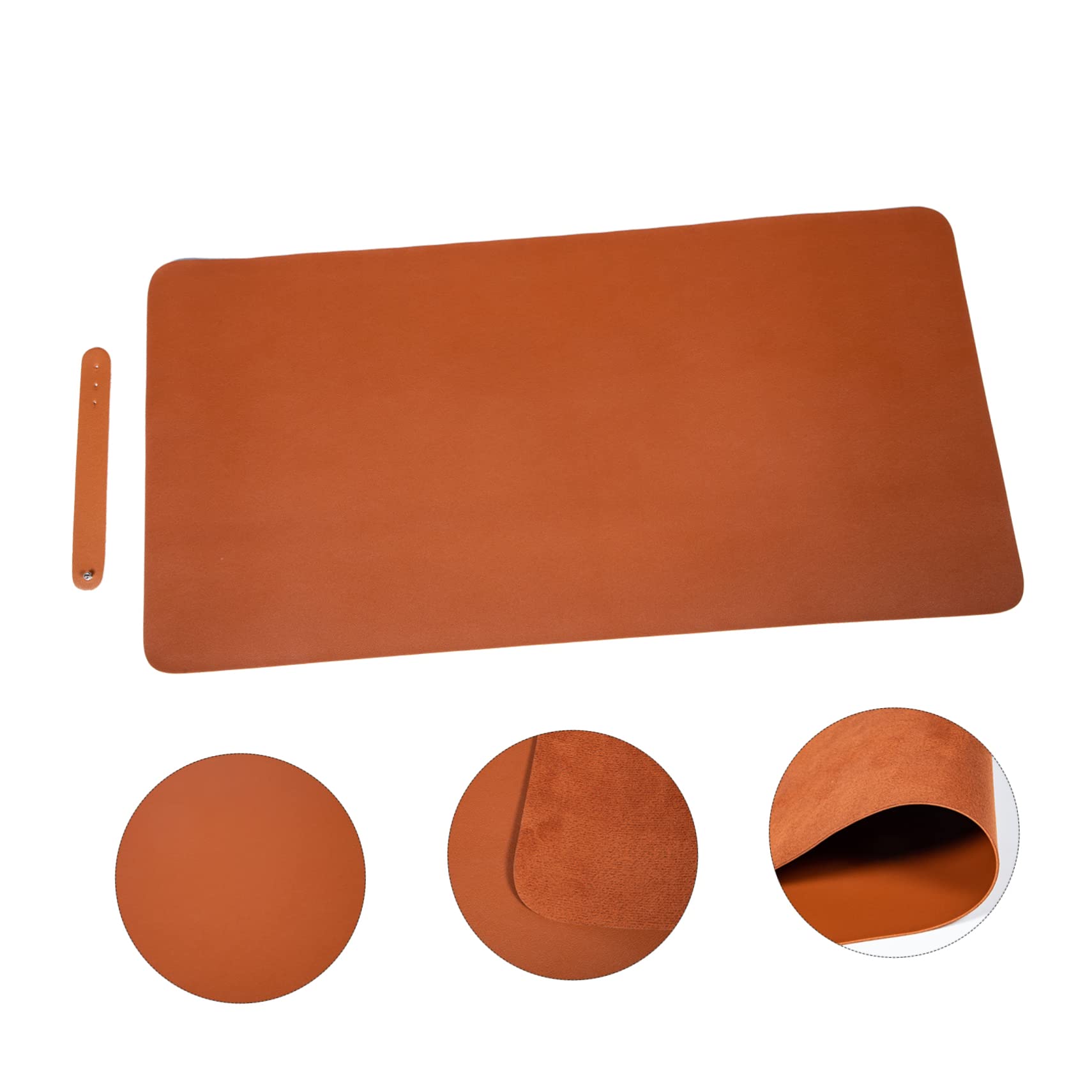 Premium Leather Mouse Pad - Large Non-Slip Desk Mat for Office & Home Use | Comfortable Work Surface Protector for Computers, Laptops & Gaming Setups