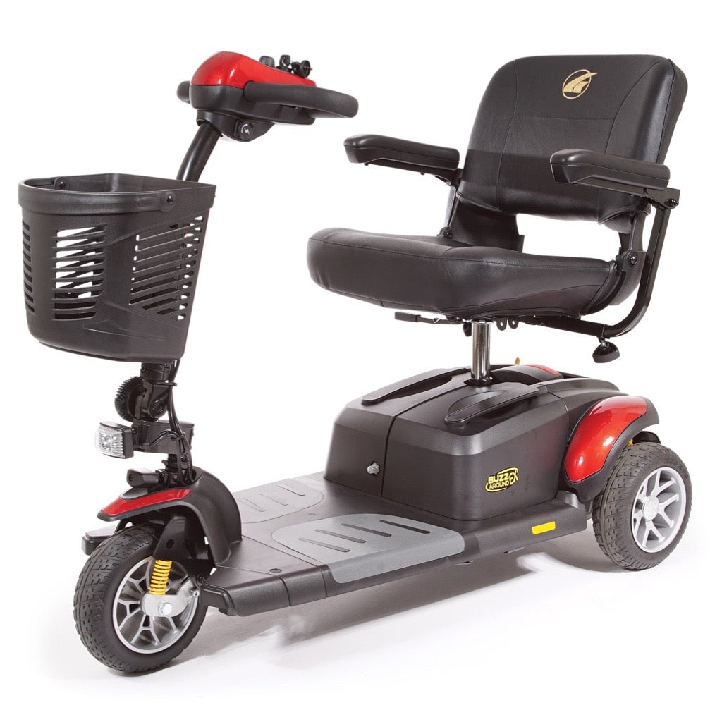 Golden Technologies BuzzAround EX Extreme 3 Wheel Mobility Scooter for Adults - Lightweight & Portable Electric Scooter for Indoor/Outdoor Use, Shopping, Travel & Daily Commuting
