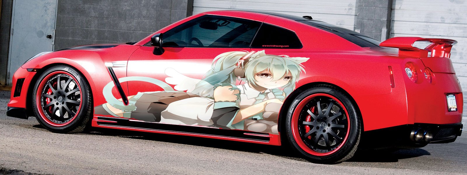 Sexy Anime Car Wrap Vinyl Decal - Full Color Custom Graphics Sticker for Side & Full Car Cover (25