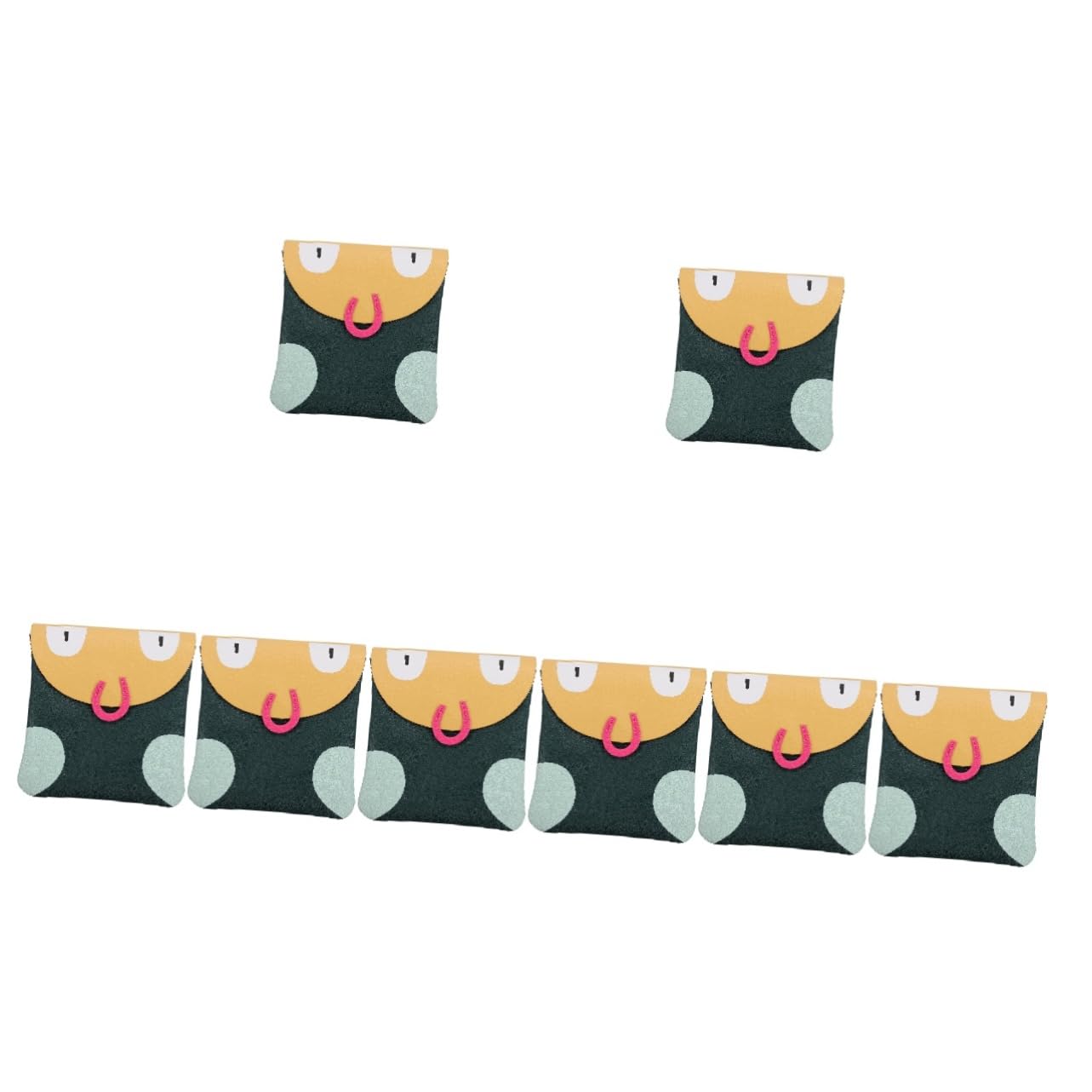 Minkissy 8 Pack Sanitary Pad Storage Bags - Waterproof Menstrual Pouch for Travel & Outdoor - Organize & Protect Pads, Tampons & Feminine Hygiene Products - Perfect for Gym, Work, School & Camping Trips