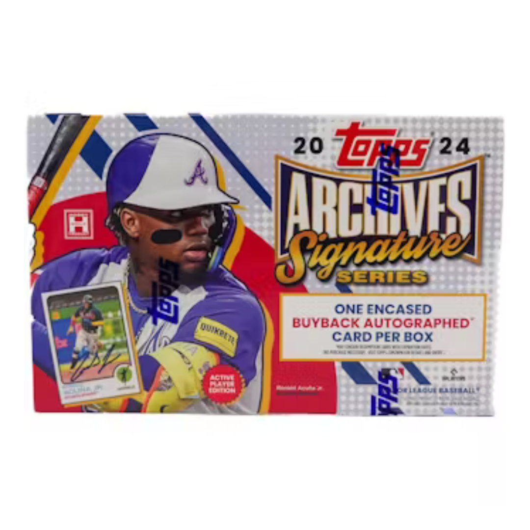 2024 Topps Archives Signature Series Baseball Hobby Box - MLB Trading Cards Collection for Collectors & Fans - Perfect for Sports Memorabilia Displays & Card Trading Events