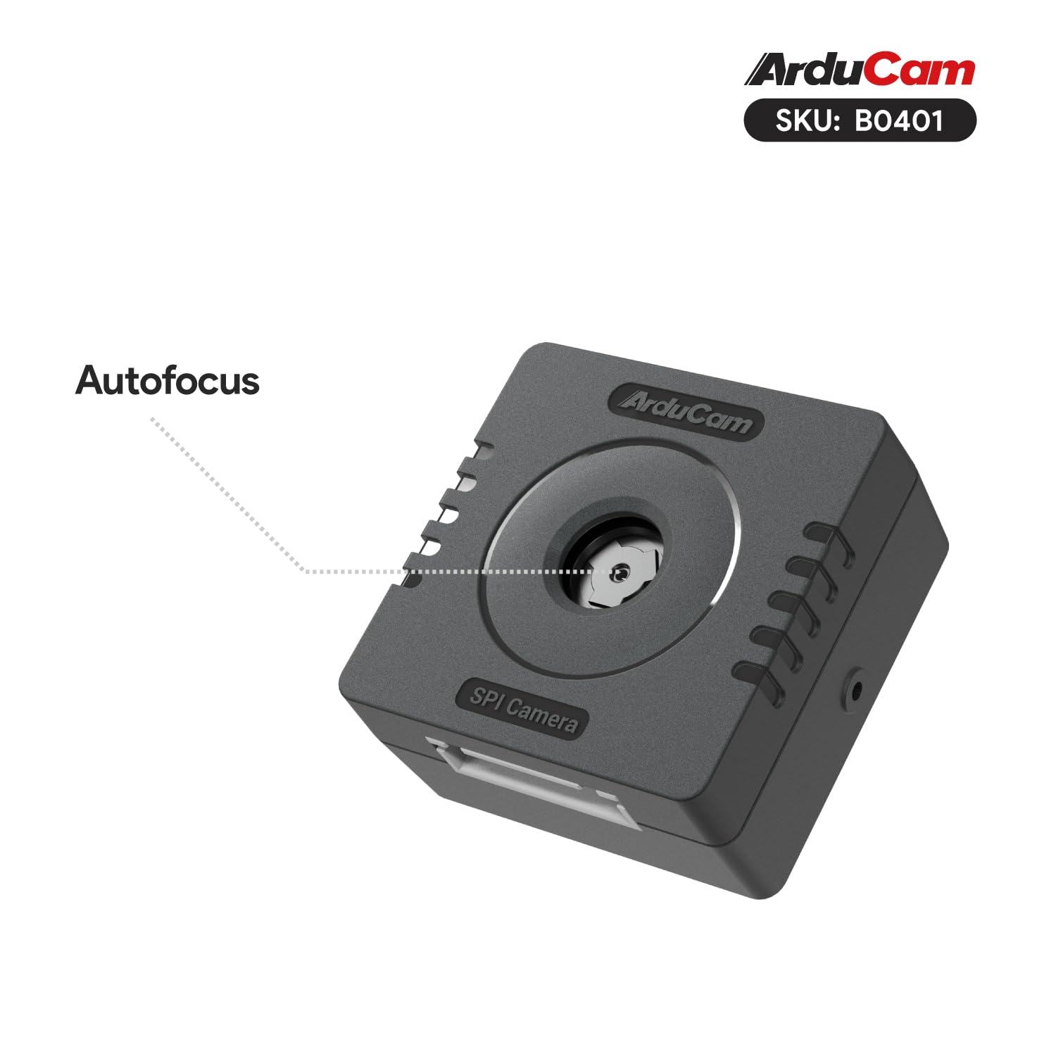 Arducam 5MP Autofocus SPI Camera Module for Arduino - 68.75° Wide Angle Lens with ABS Case | Low Power Consumption | Compatible with Raspberry Pi Pico, STM32, ESP32, Renesas | Ideal for DIY Electronics, Robotics, and IoT Projects