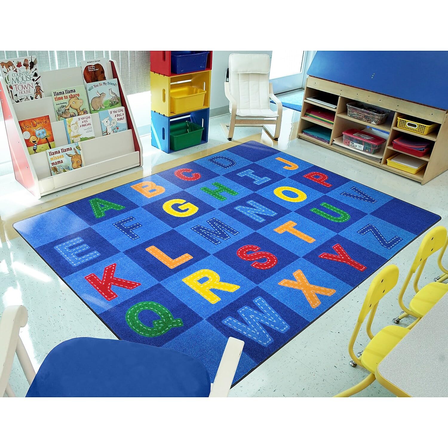 Joy Carpets Kid Essentials Patchwork Letters 5'4