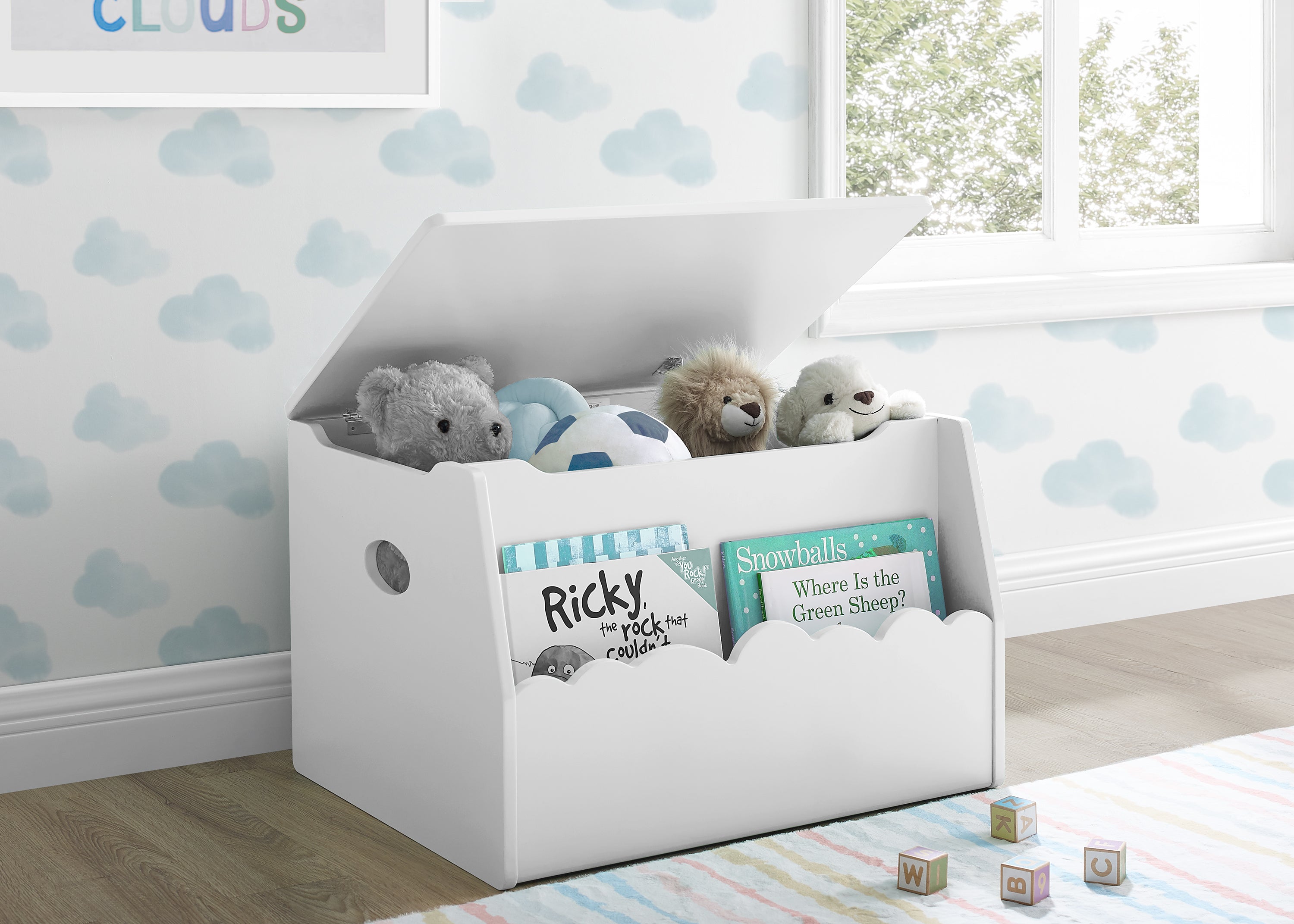 Cloud Toy Box - Soft & Durable Storage Organizer for Kids' Toys - Perfect for Playrooms, Bedrooms & Daycare Centers