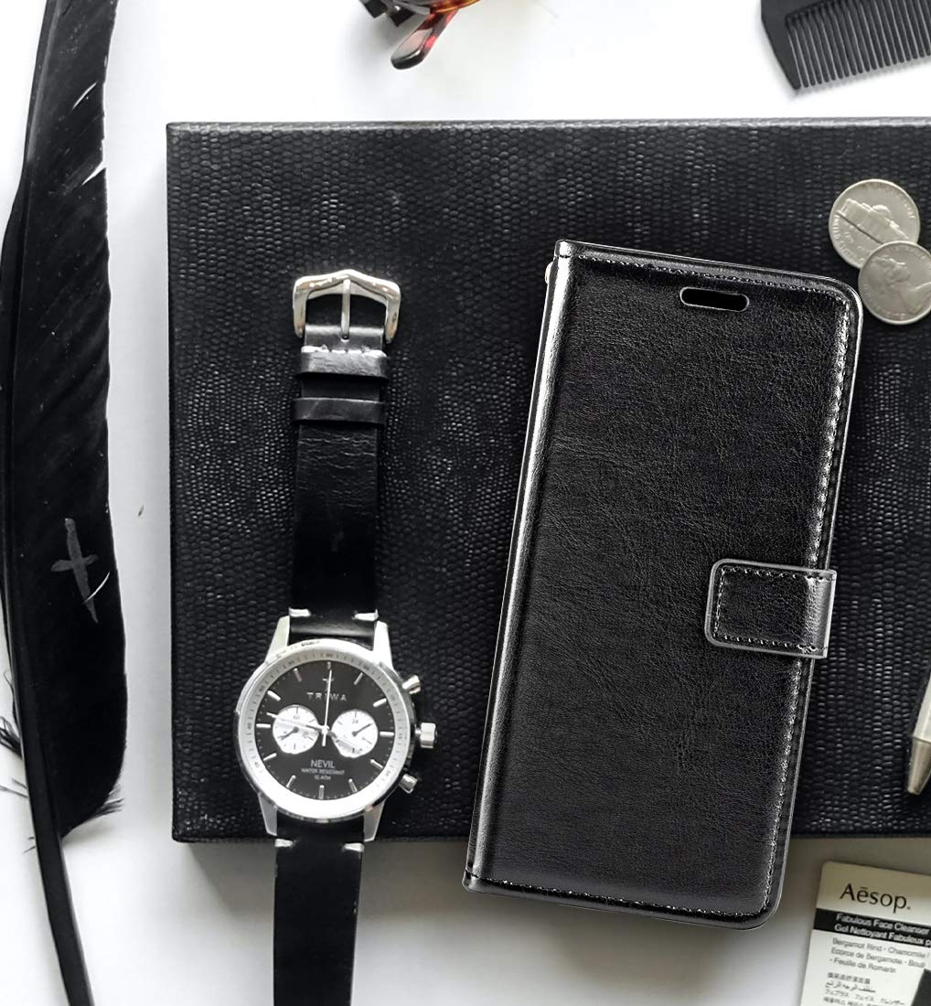 Premium PU Leather Magnetic Flip Wallet Case for iPhone 13 Pro Max 6.7