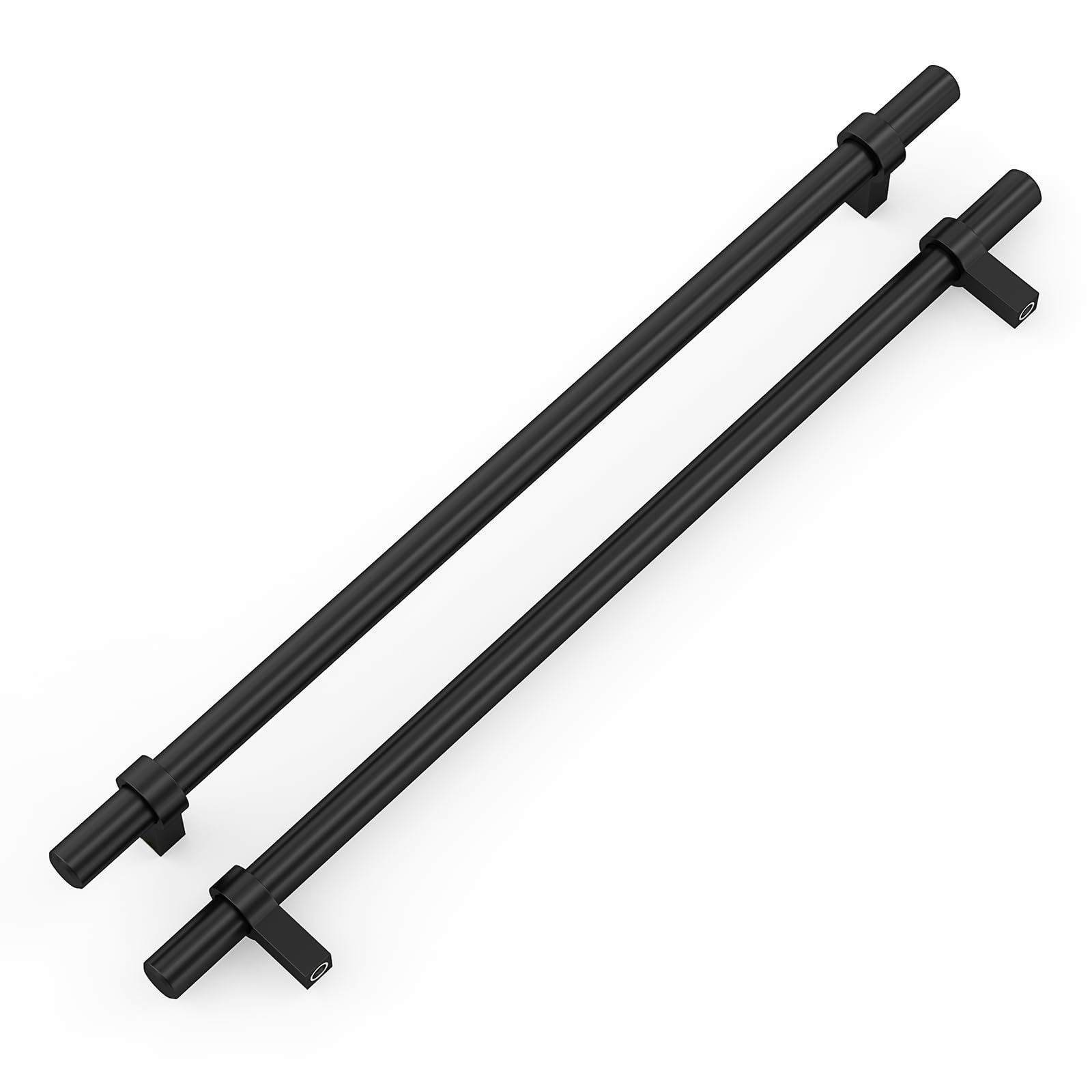 10 Pack 10 Inch Black Cabinet Pulls - Matte Kitchen Drawer Handles, Zinc Alloy Dresser Hardware for Modern Cabinets & Furniture (Perfect for Kitchen Remodel, Bathroom Vanity & Office Storage)