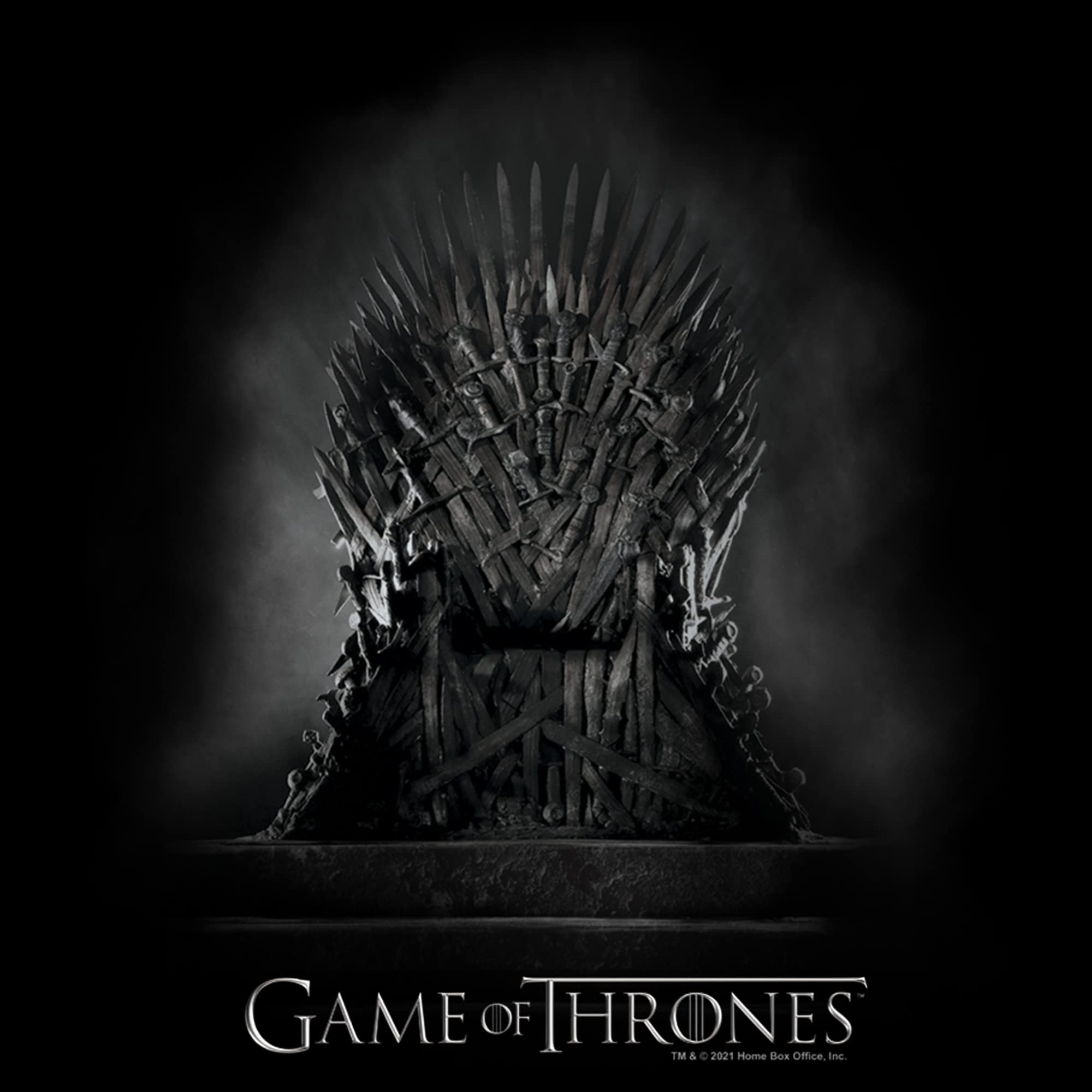 Game of Thrones Iron Throne T-Shirt for Men - Official Licensed GOT Merchandise - Soft Cotton Graphic Tee - Perfect for Cosplay, Halloween & TV Show Fans