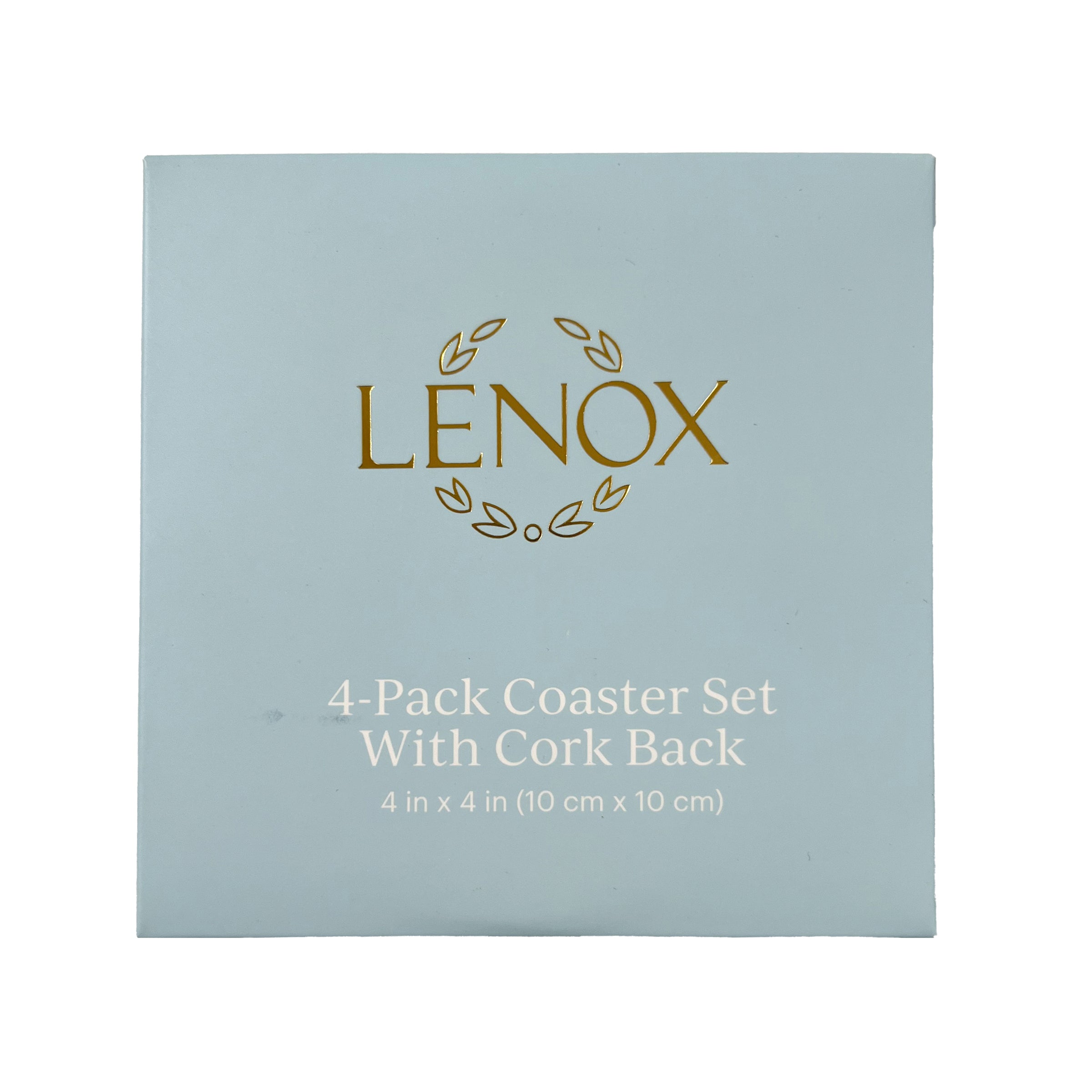 Premium Blue Bay Corkback Coasters Set of 4 - Natural Cork Drink Coasters for Hot & Cold Beverages - Perfect for Coffee Tables, Bars, and Home Decor