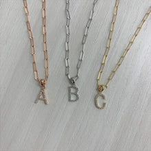 14K Gold Diamond Initial Paperclip Necklace - Personalized Name Letter Jewelry for Women, Gift for Her - Perfect for Birthdays, Anniversaries & Everyday Elegance