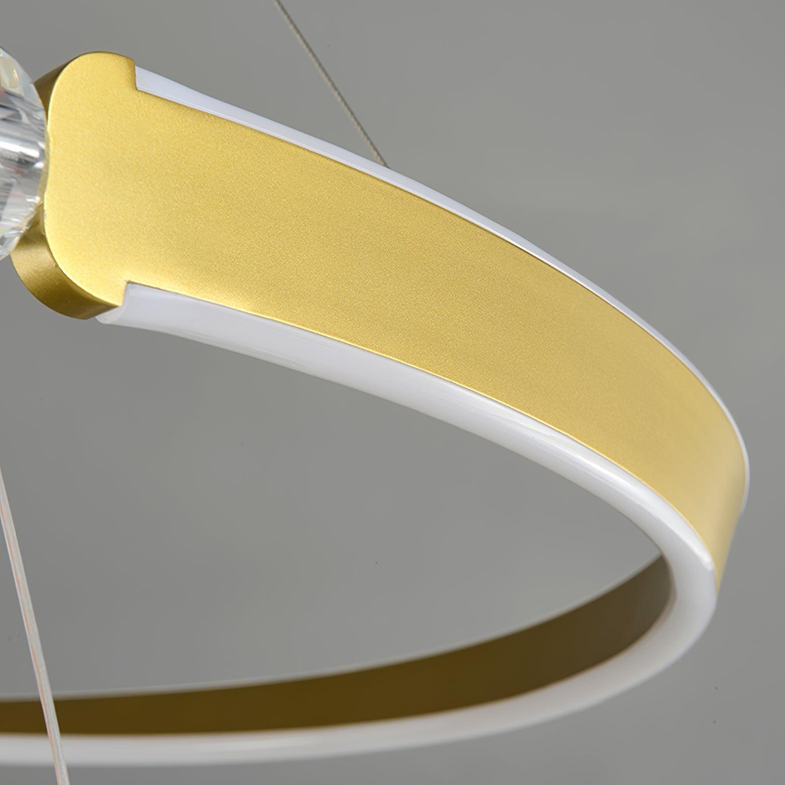 Beliani Modern LED Pendant Light with Dimmable Brightness - Stylish Ceiling Hanging Fixture for Kitchen Island, Dining Room & Bedroom Lighting