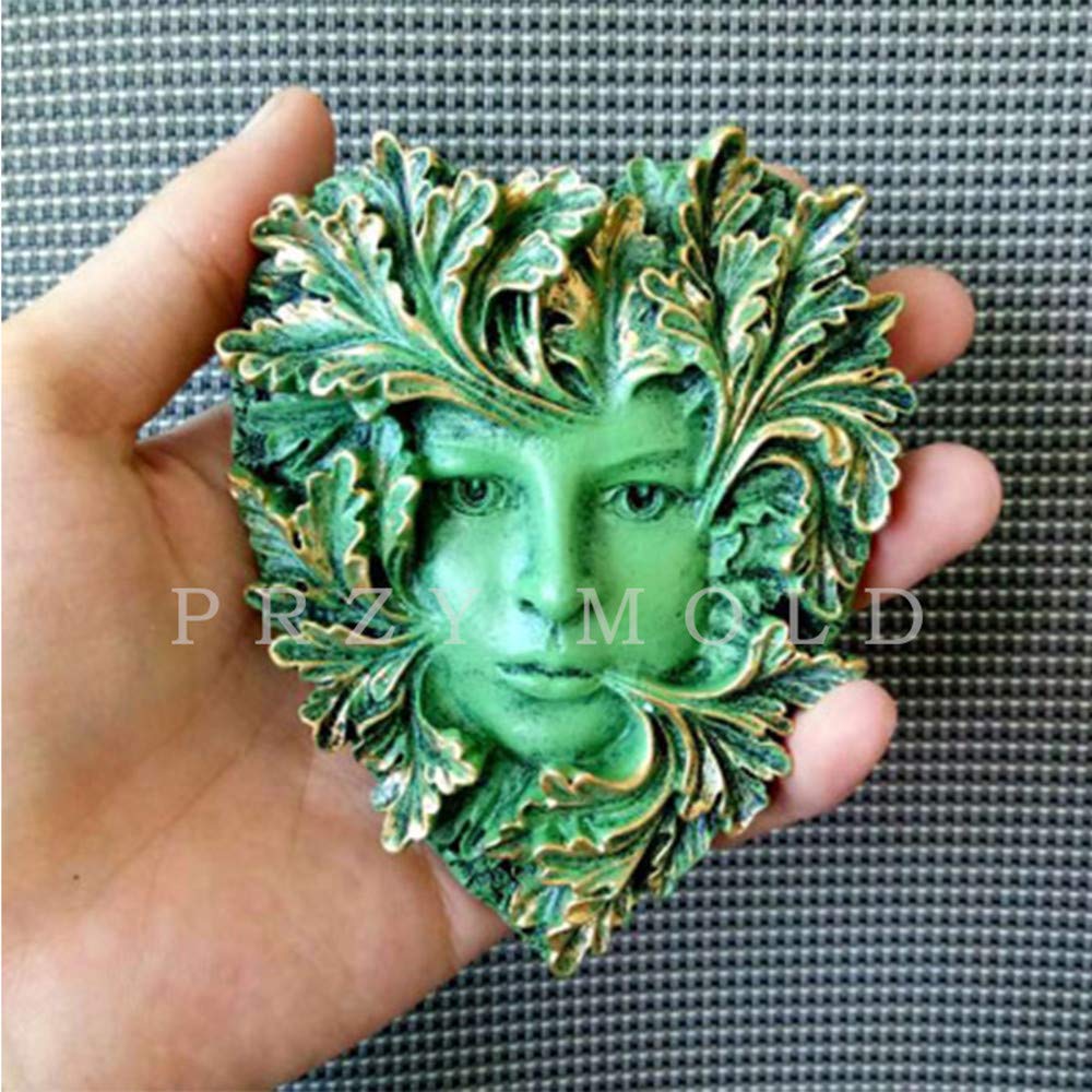 Classic Leaf Design Silicone Mold for Soap, Chocolate & Cake Decorating - Handmade Woman Head Silicone Mold for Home Decor, Aroma Stones & Baking