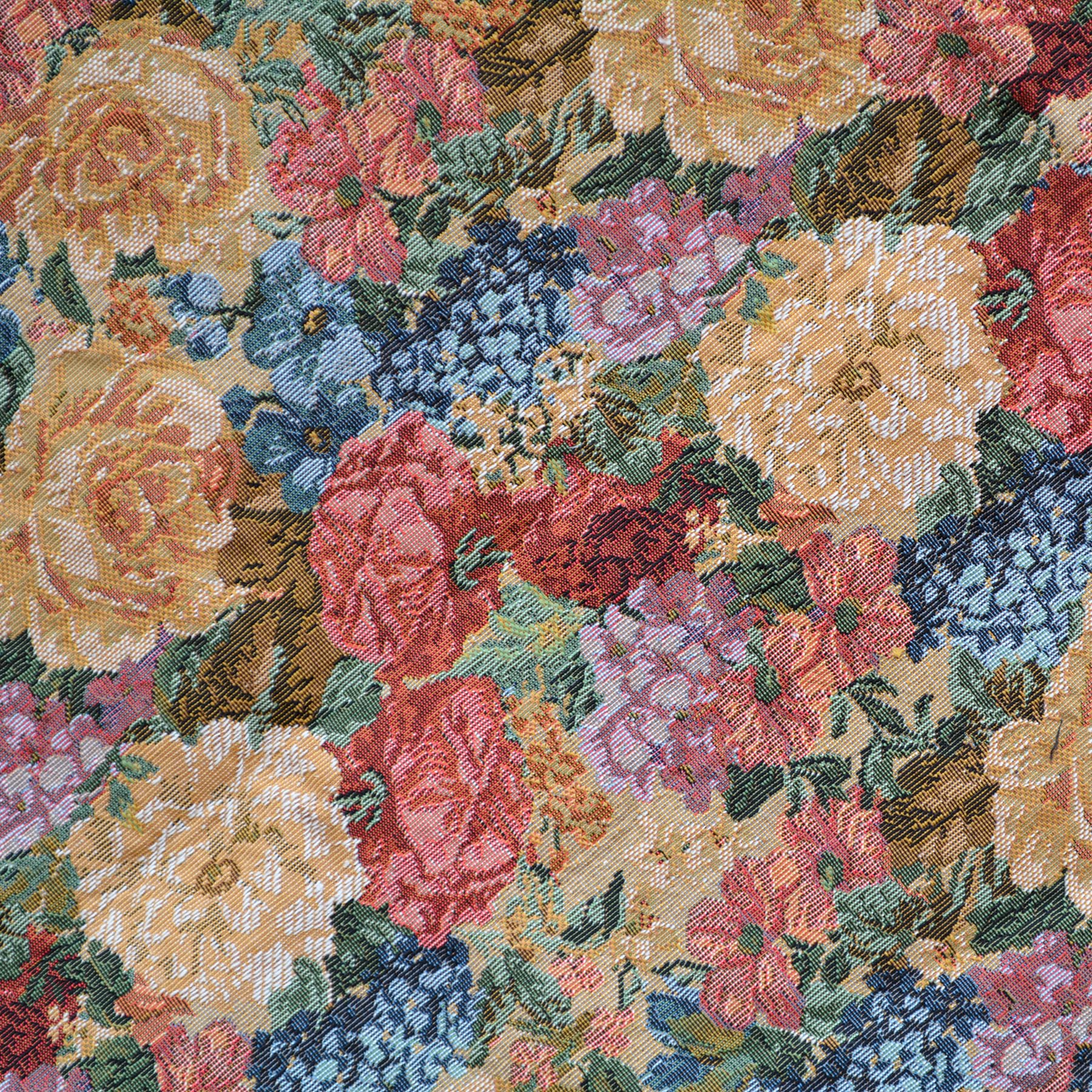 Rustic Floral Beige Gold Brown Coffee Table Cover - 36x36 Inch Square Tablecloth for Farmhouse Decor, Morning Tea & Living Room Accent