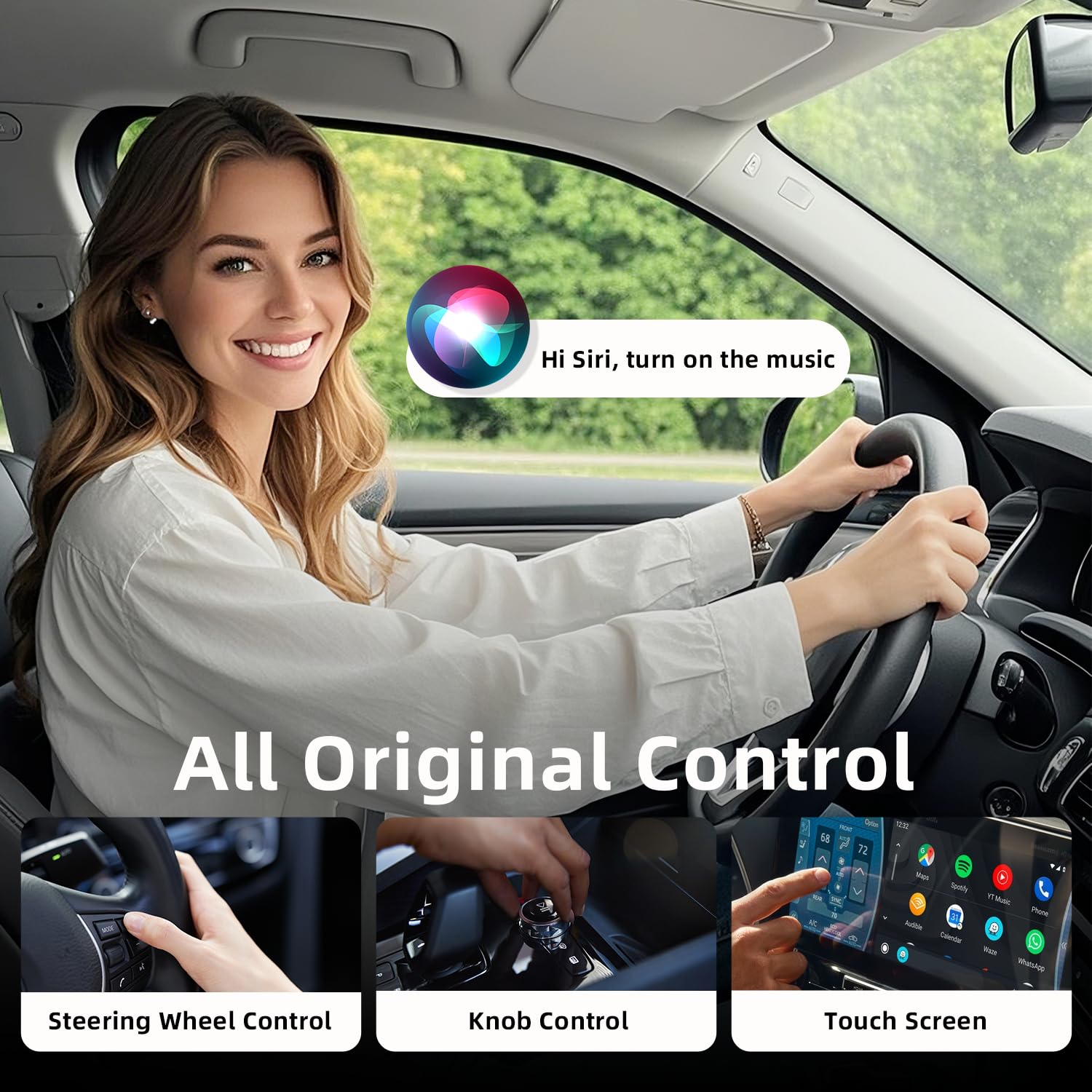 **2025 Upgraded Apple CarPlay Wireless Adapter - Mini Bluetooth Dongle for iPhone, Convert Wired to Wireless CarPlay, Plug & Play, Fast Connection, iOS 10+ Compatible - Perfect for Commuting, Road Trips & Hands-Free Driving**