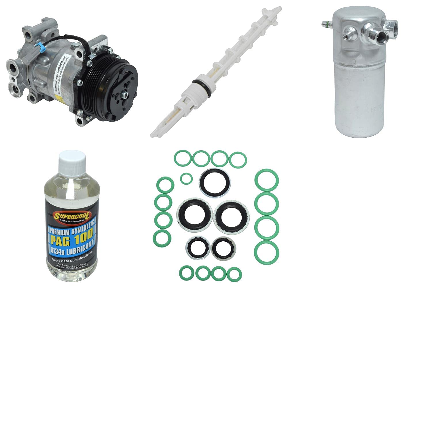 High-Quality HVAC A/C Compressor Replacement Kit - Compatible with Multiple Car Models - Perfect for AC System Repairs & Maintenance