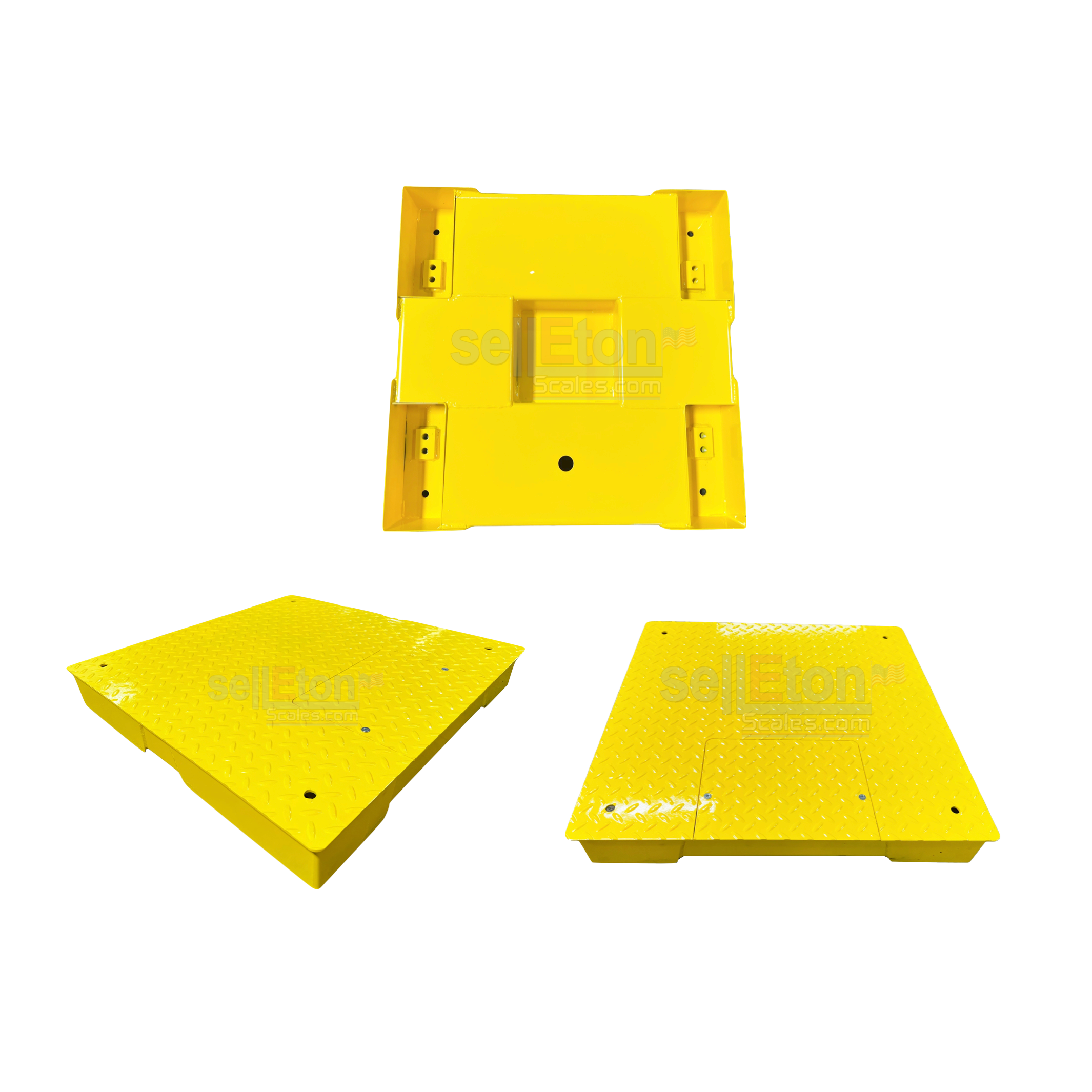 SellEton SL 700 4x4 Heavy Duty Floor Scale - 48 x 48 Inch Platform - Multi Pack Commercial Digital Weighing Scale for Warehouses, Shipping & Industrial Use