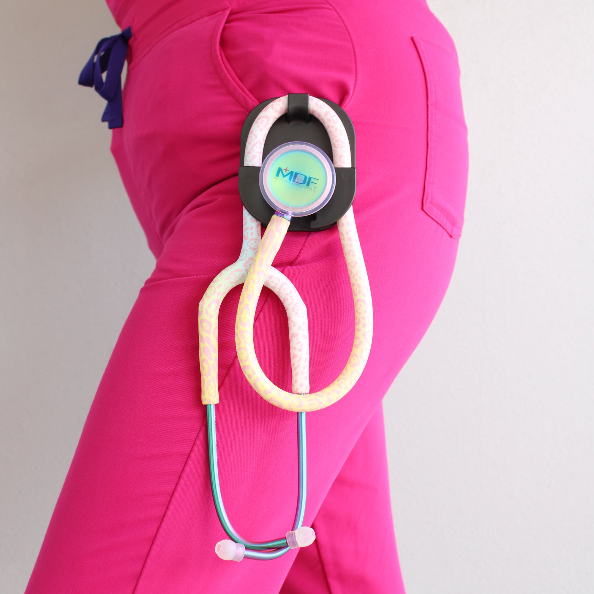 ProCardial® Titanium Cardiology Stethoscope - Rainbow Leopard & Kaleidoscope Design | Premium Medical Stethoscope for Doctors, Nurses & Healthcare Professionals | Ideal for Cardiology, Emergency Room & Clinical Use