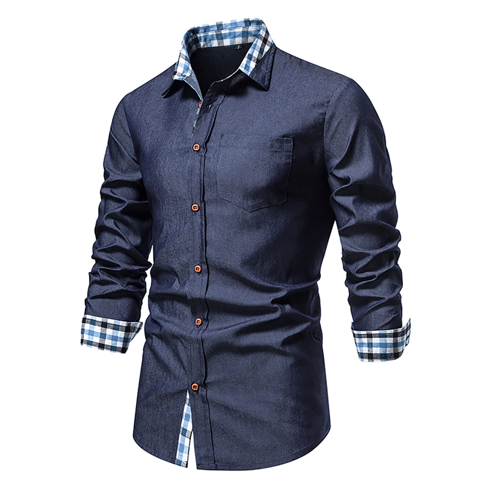 Premium Men's Dress Shirt - Stretch Non-Iron Anti-Wrinkle Button Down Shirt for Office & Formal Wear - Slim Fit Comfortable Long Sleeve Business Shirt - Perfect for Work, Interviews & Special Occasions