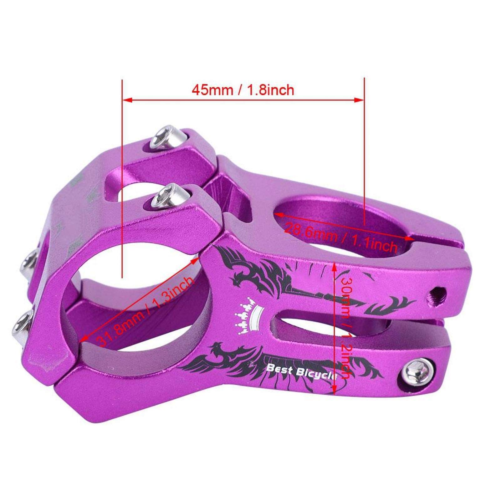 31.8mm Bike Stem Riser - Aluminum Alloy Handlebar Stem for MTB, Mountain Bike, Road Bike & BMX - Adjustable Height for Comfortable Cycling & Off-Road Adventures