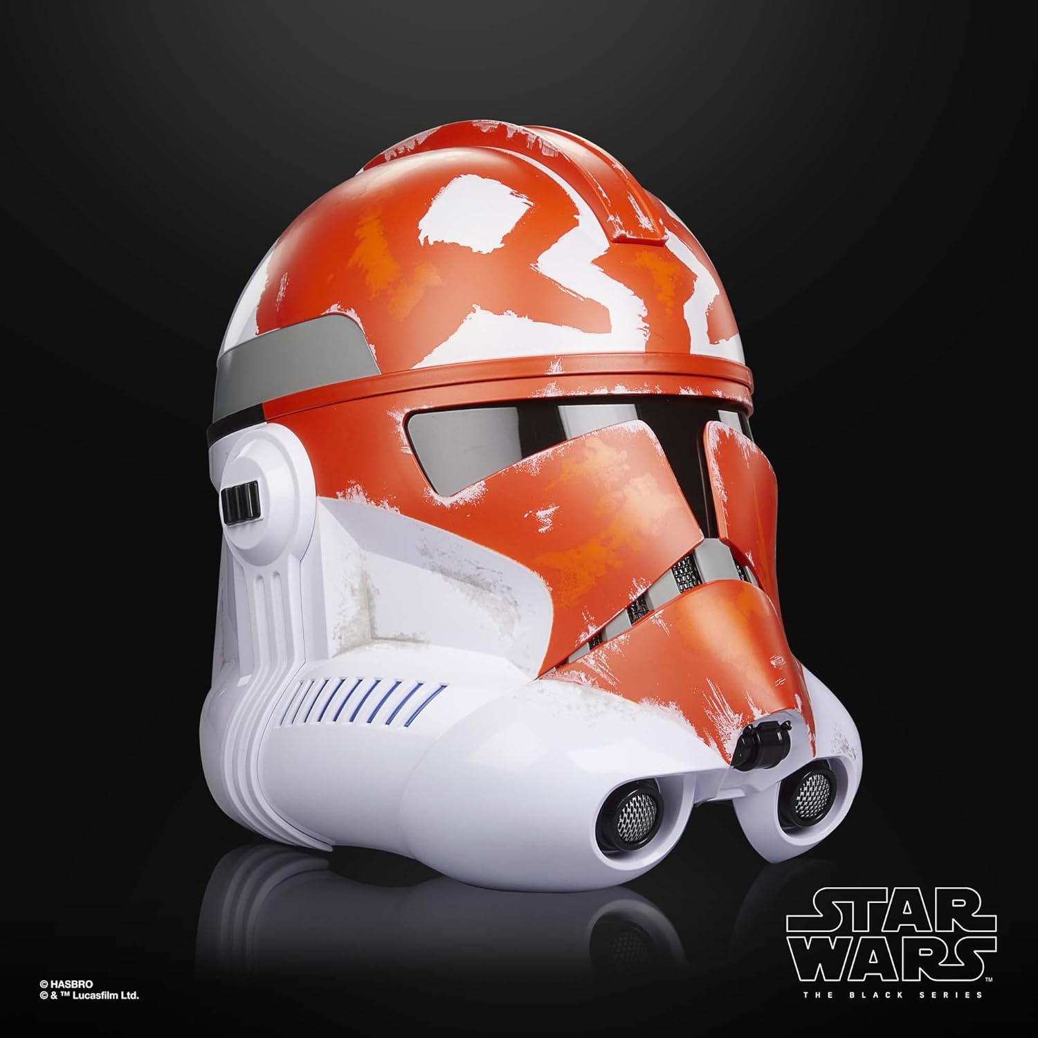 Star Wars The Black Series 332nd Ahsoka Clone Trooper Premium Electronic Helmet - Cosplay, Collectible & Display for Fans
