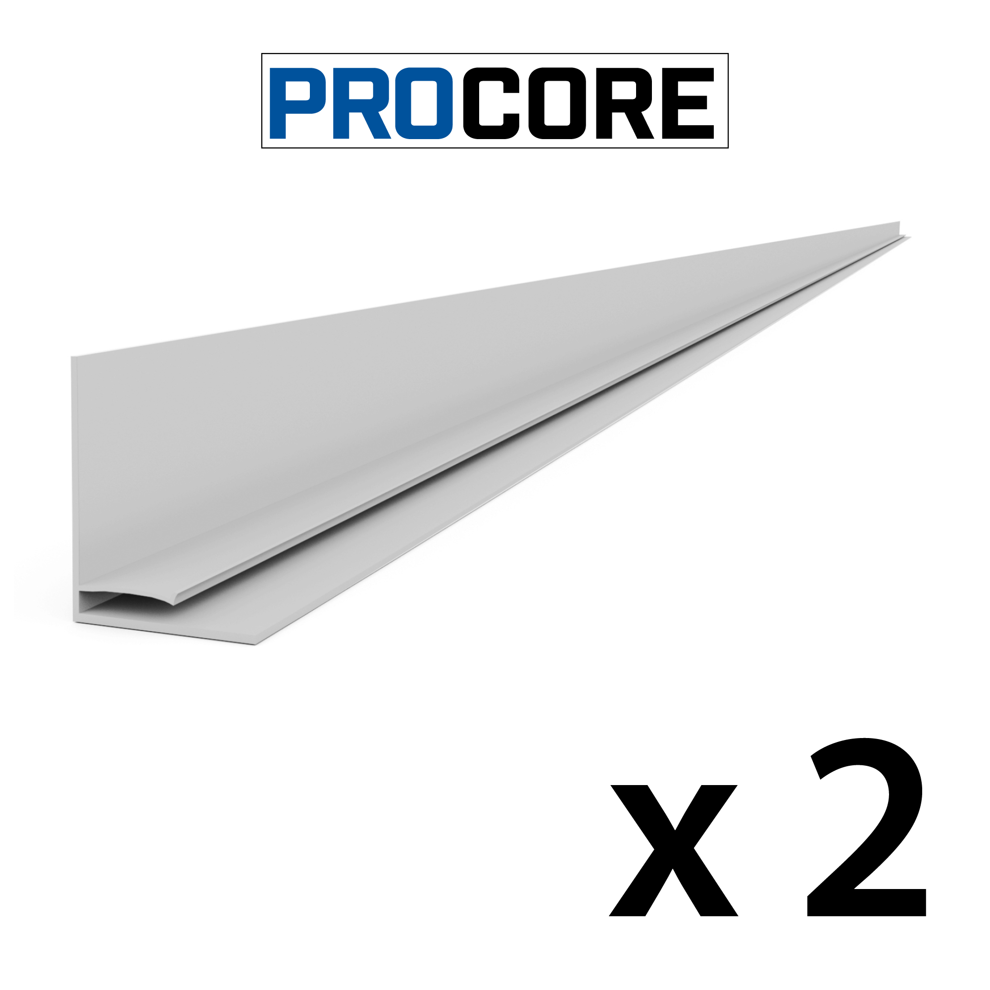 8 ft. PROCORE PVC Top Trim Pack - Durable and Flexible for Home Improvement, DIY Projects, and Construction Use