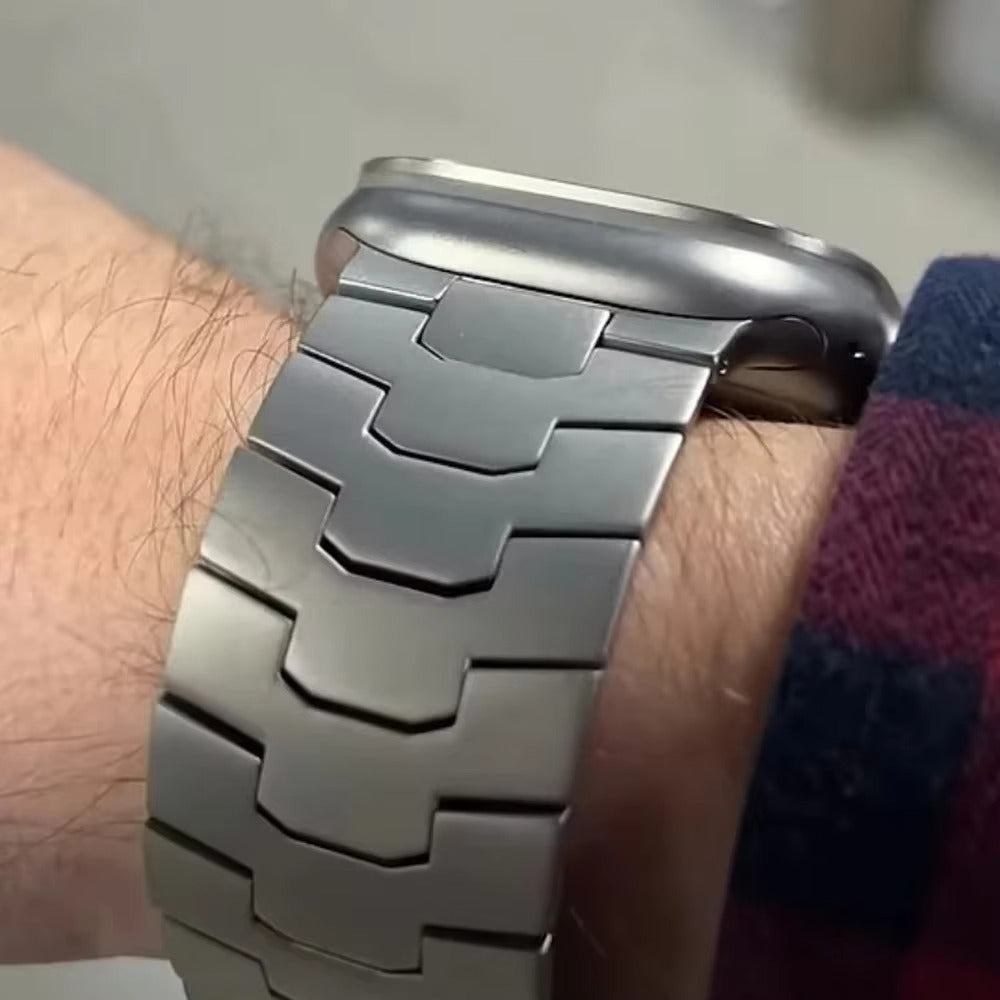 Premium Titanium Alloy Band for Apple Watch - Durable, Lightweight & Stylish - Perfect for Workouts, Business Meetings & Everyday Wear