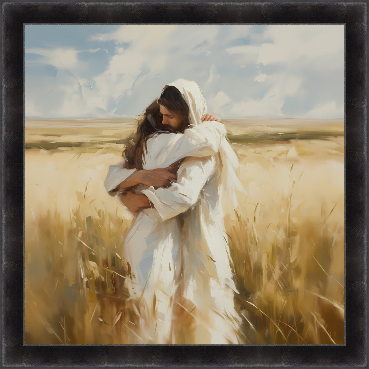 Arms of Mercy Large Wall Art - Elegant Canvas Painting for Living Room, Bedroom & Office Decor - Perfect for Home & Commercial Spaces