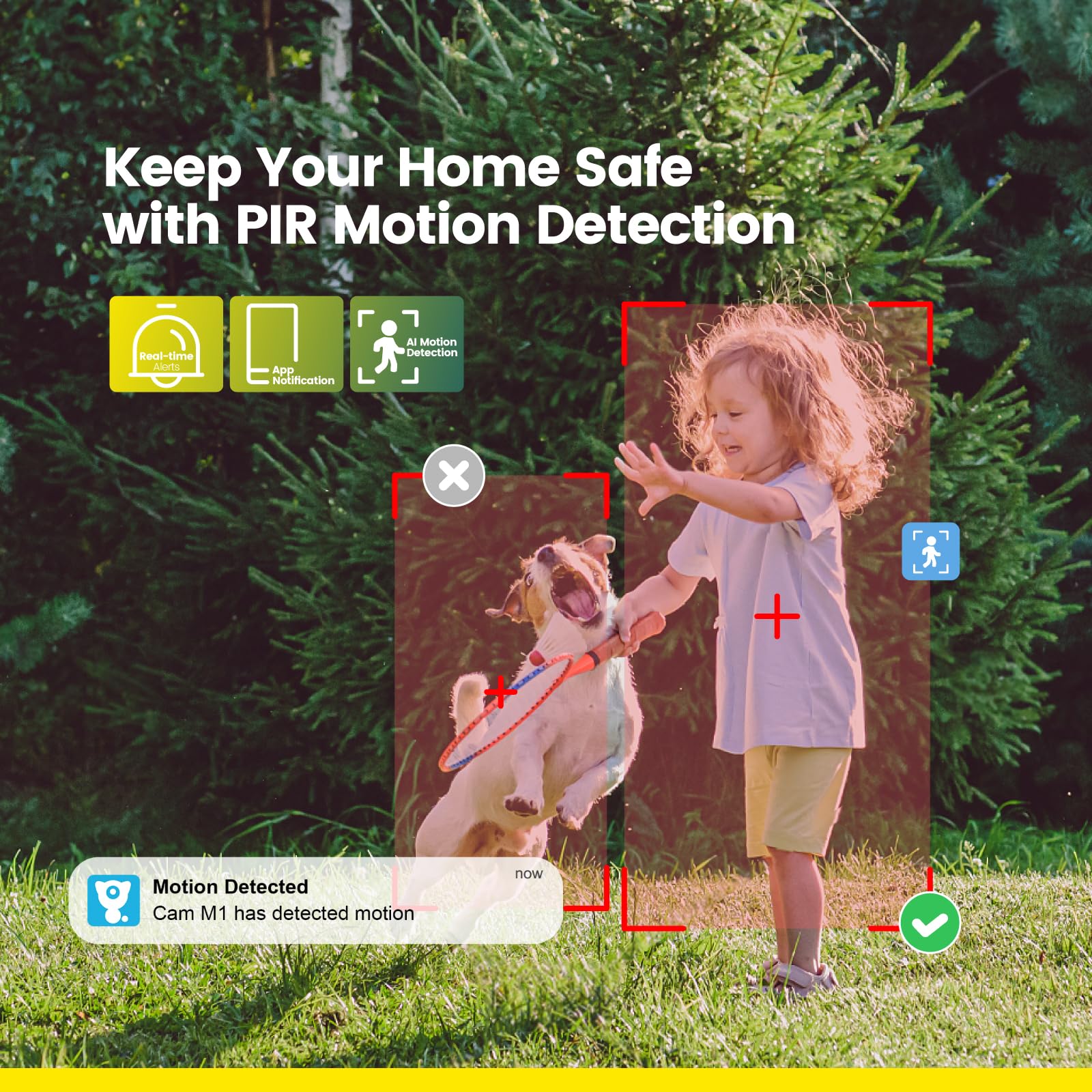 Little Elf 4MP Outdoor Security Camera with 360° Motion Tracking & Color Night Vision - Wireless Home Surveillance Camera with Motion Detection, Siren Alarm, Alexa & App Control - Perfect for Garage, Yard & Front Door Security