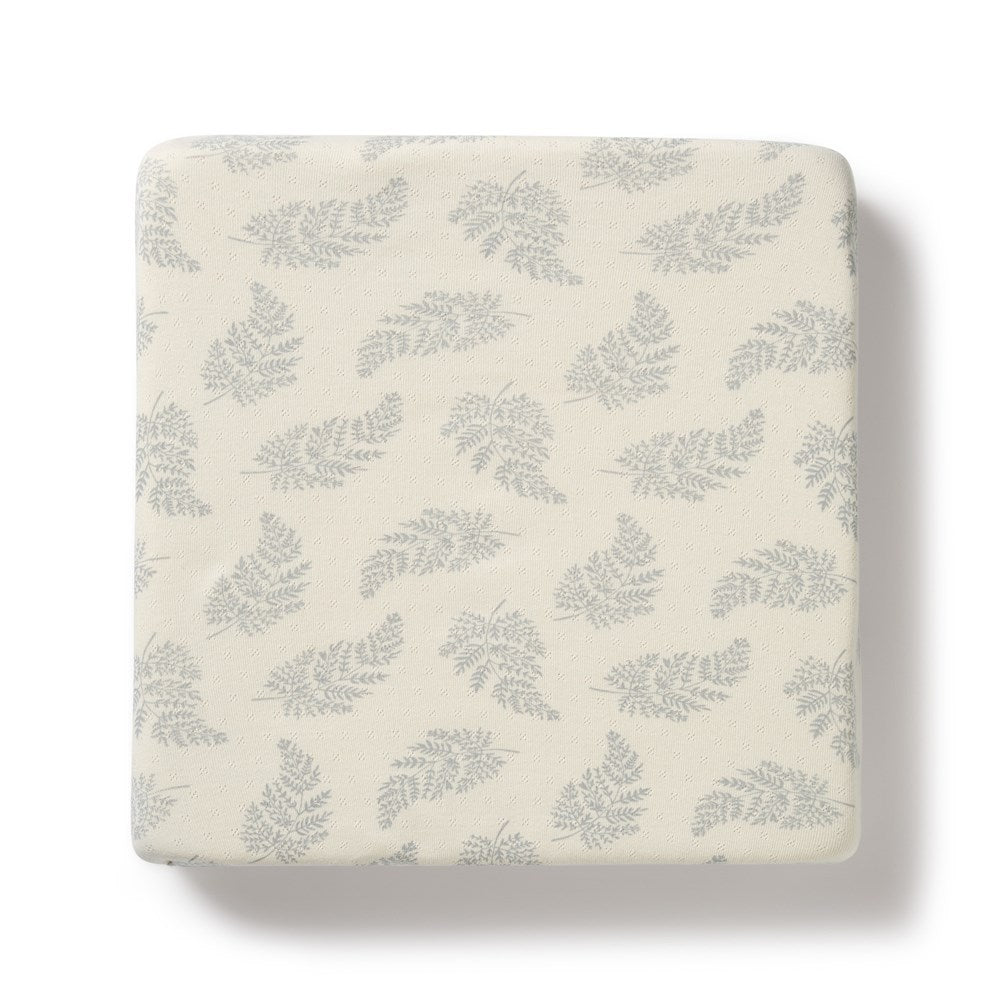 Forever Ferns Organic Pointelle Cotton Sheet Set - Soft Breathable Bedding for Comfortable Sleep - Perfect for Master Bedroom, Guest Room & Nursery