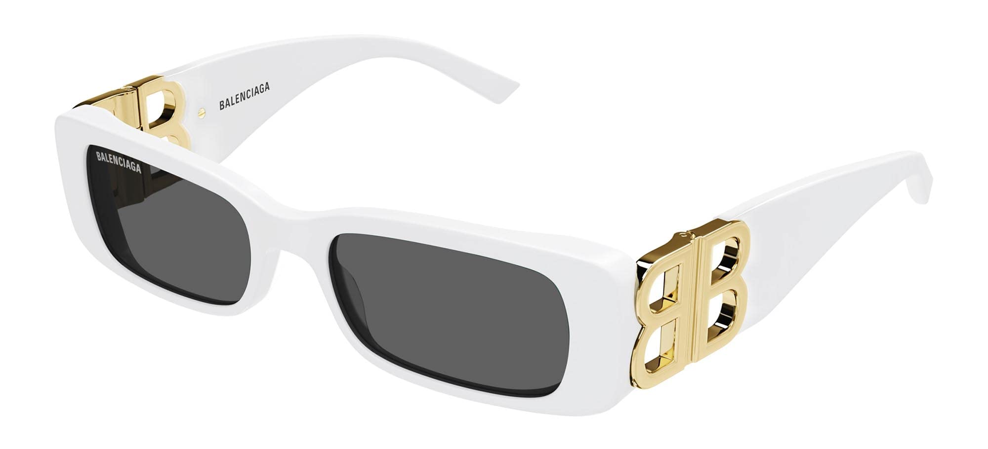 Balenciaga Women's Dynasty Rectangular Sunglasses - UV Protection Fashion Shades for Women - Perfect for Beach, Driving & Outdoor Activities