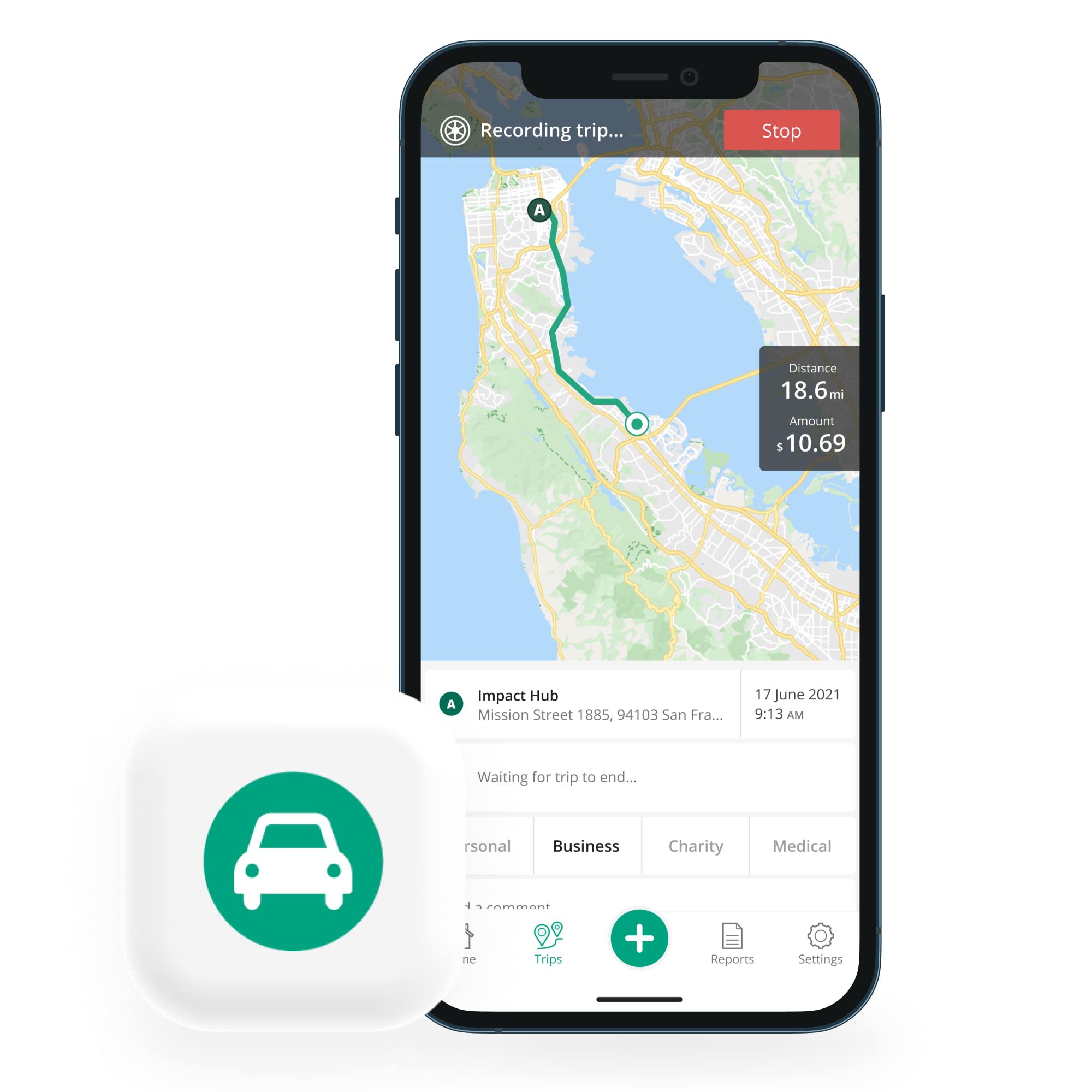 Driversnote Car GPS Mileage Tracker - IRS Compliant Automatic Mileage Log Book for Taxes & Business | Free & Premium Subscription Plans | Perfect for Uber, Lyft & Delivery Drivers