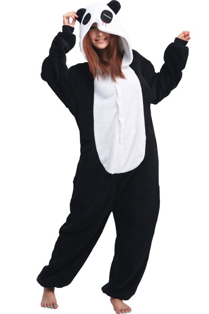 Lifeye Unisex Panda Pajamas for Adults - Soft Animal Print Sleepwear & Cute Cosplay Costume - Perfect for Halloween, Christmas Gifts, and Themed Parties