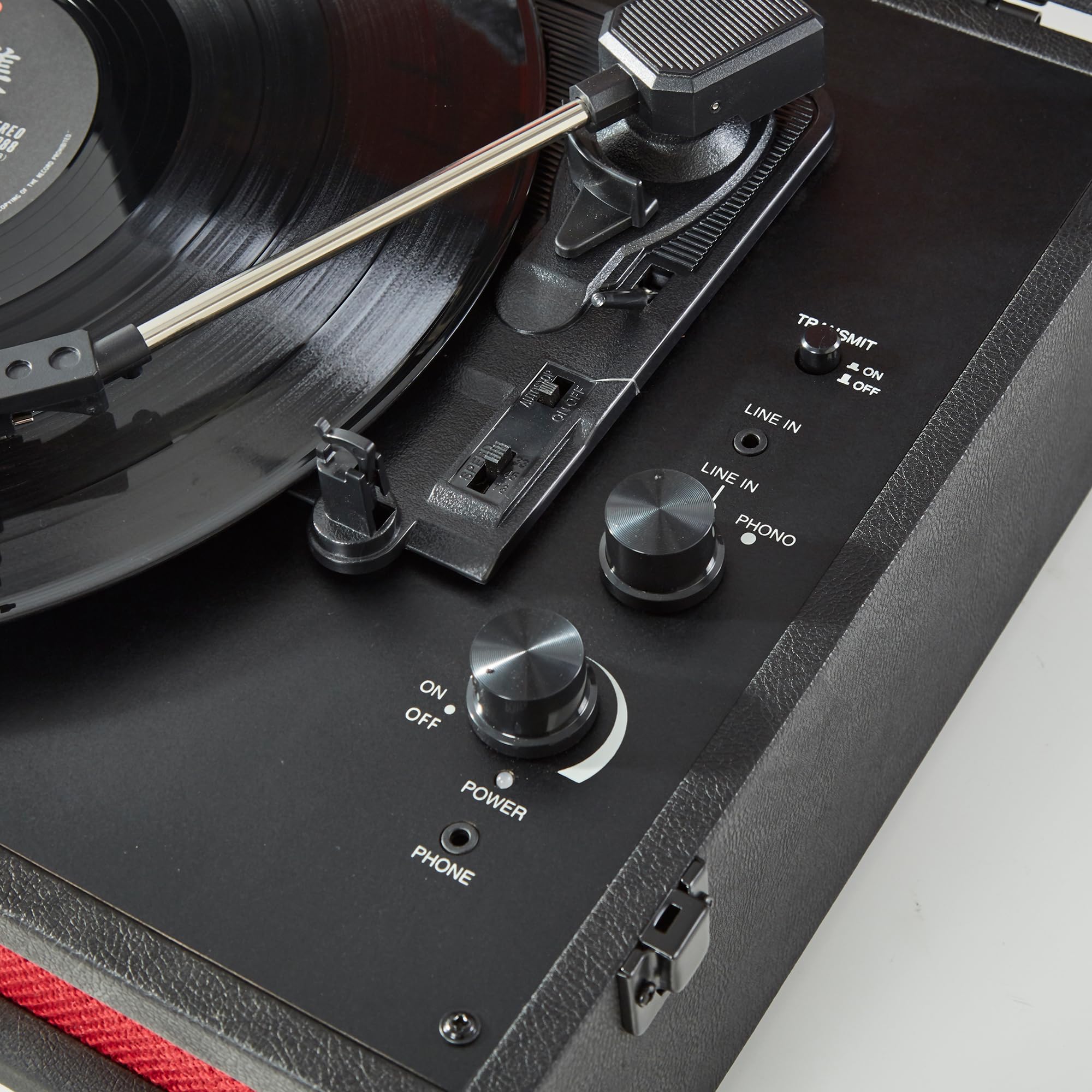 Arkrocket x Elvis Bluetooth Portable Record Player - 3-Speed Turntable with Bluetooth Input/Output, Built-in Speakers & Magnetic Cartridge | Auto Off Feature | Perfect for Home Entertainment, Vinyl Collectors & Elvis Presley '68 Special Edition Fans