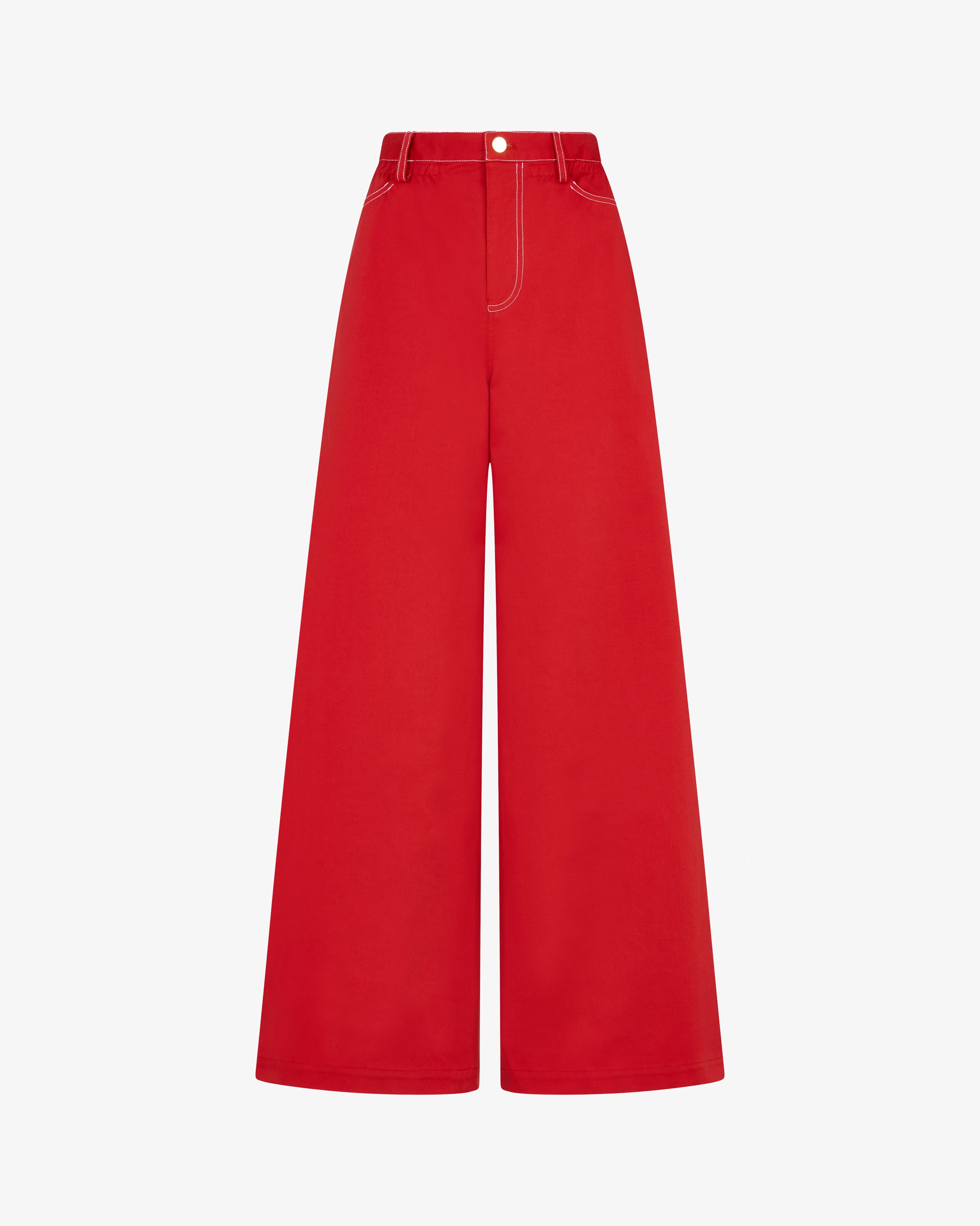 Stylish Red Paper Bag Jeans for Women - High Waisted Stretch Denim Pants - Perfect for Casual Outfits, Dates & Streetwear Fashion