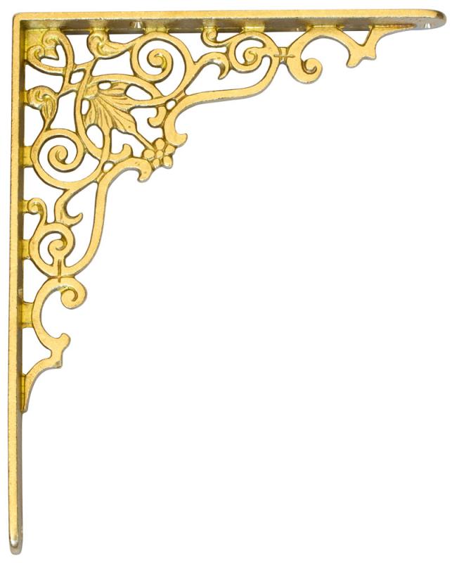 Hyllkonsol Brass Console Table 260 x 210 mm - Elegant Entryway Furniture for Living Room, Hallway & Bedroom Decor
