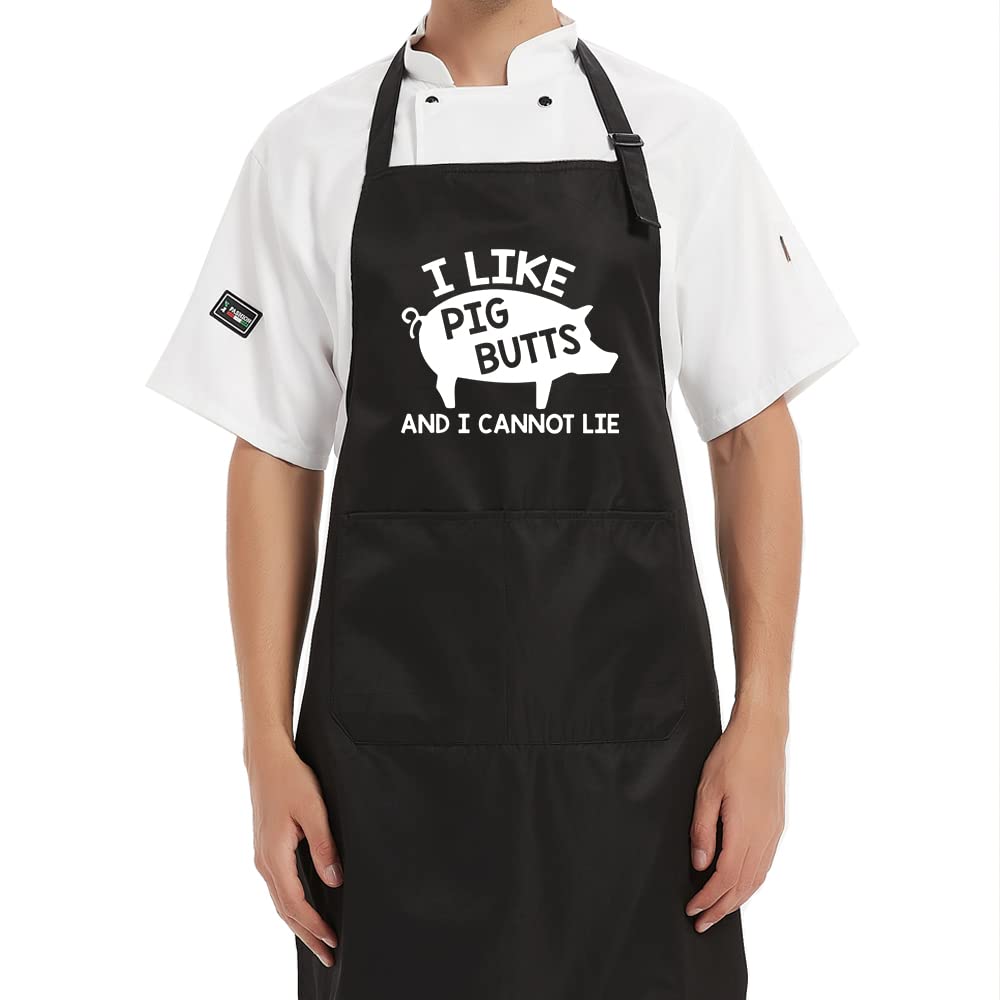 Funny Waterproof Kitchen Apron for Cooking & Baking - Ideal for Home Chefs, Restaurants, BBQ Parties - Best Birthday Gift for Mom, Dad & Professional Chefs